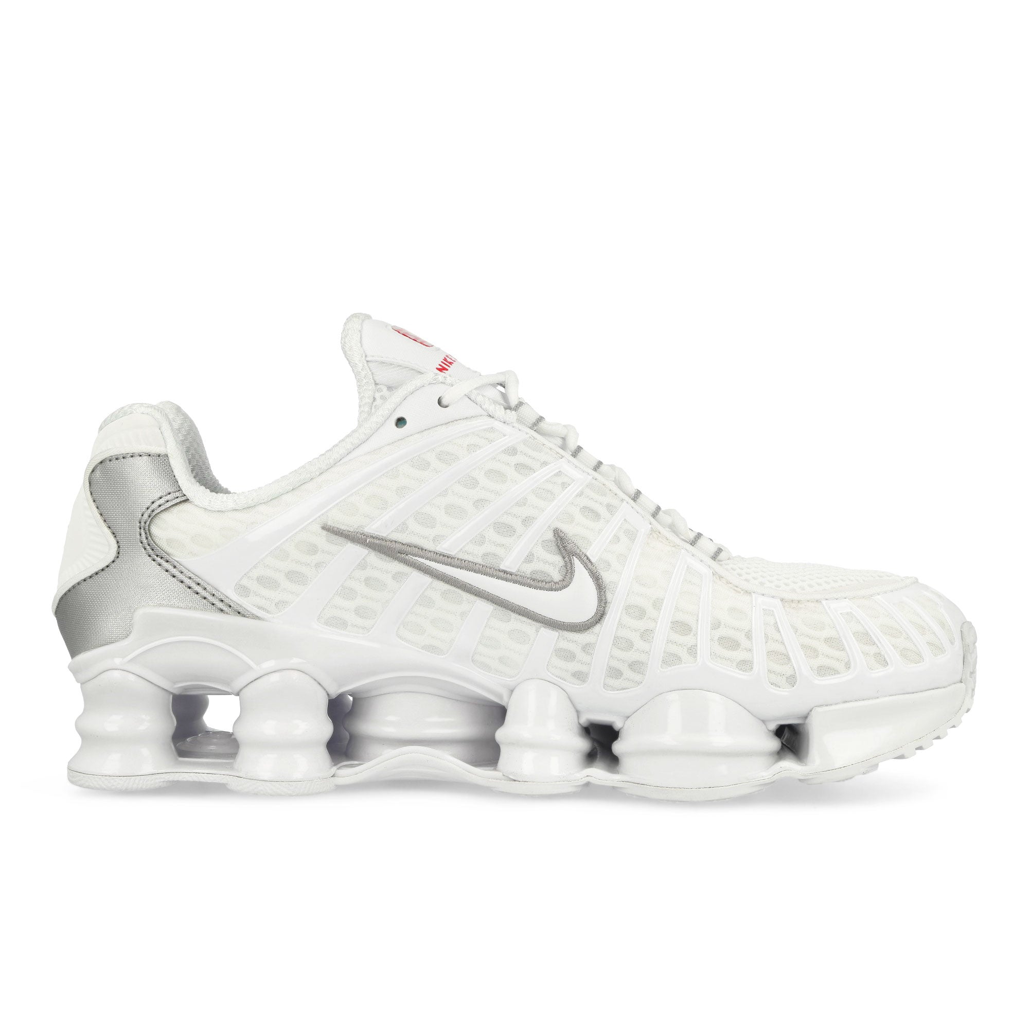 Nike Shox TL White-White - Metallic Silver - Max Orange Low Top Sneakers Silhouette | Overkill