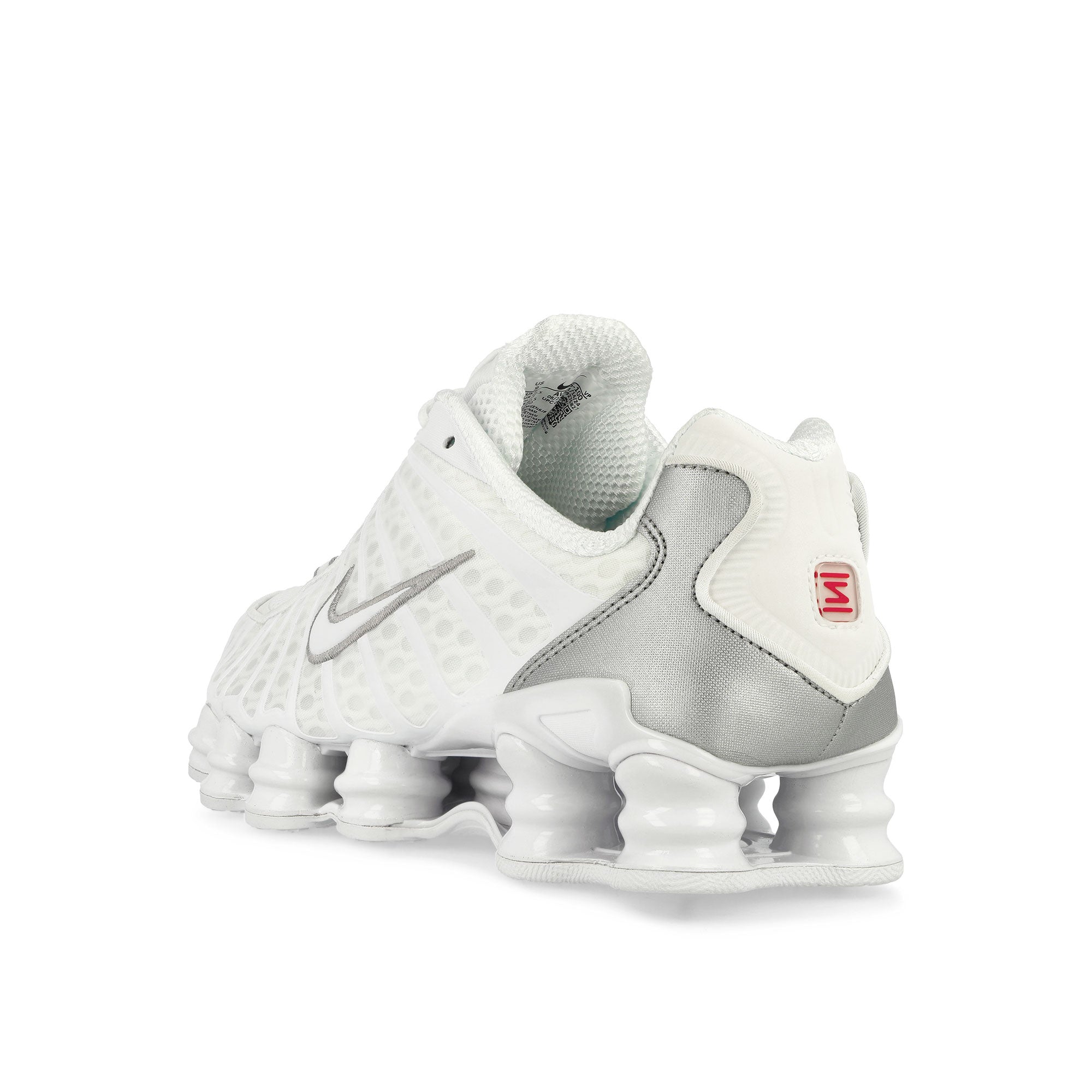 Nike Shox TL White-White - Metallic Silver - Max Orange Low Top Sneakers Material | Overkill