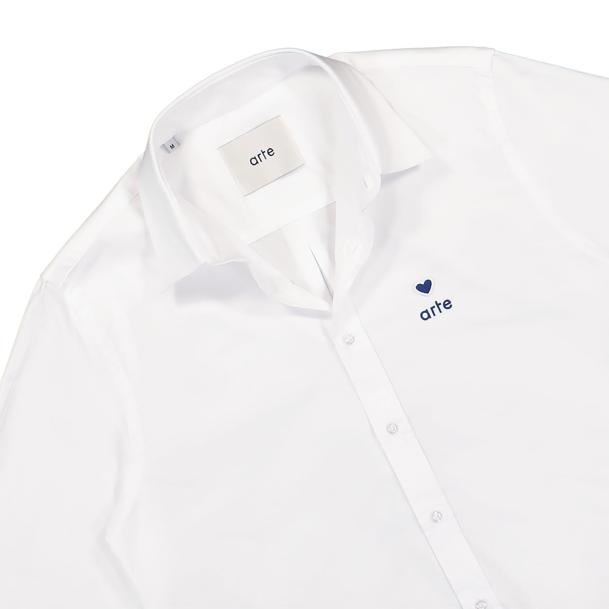 Arte Antwerp Stockton Heart Patch White Shirts Close-up | Overkill