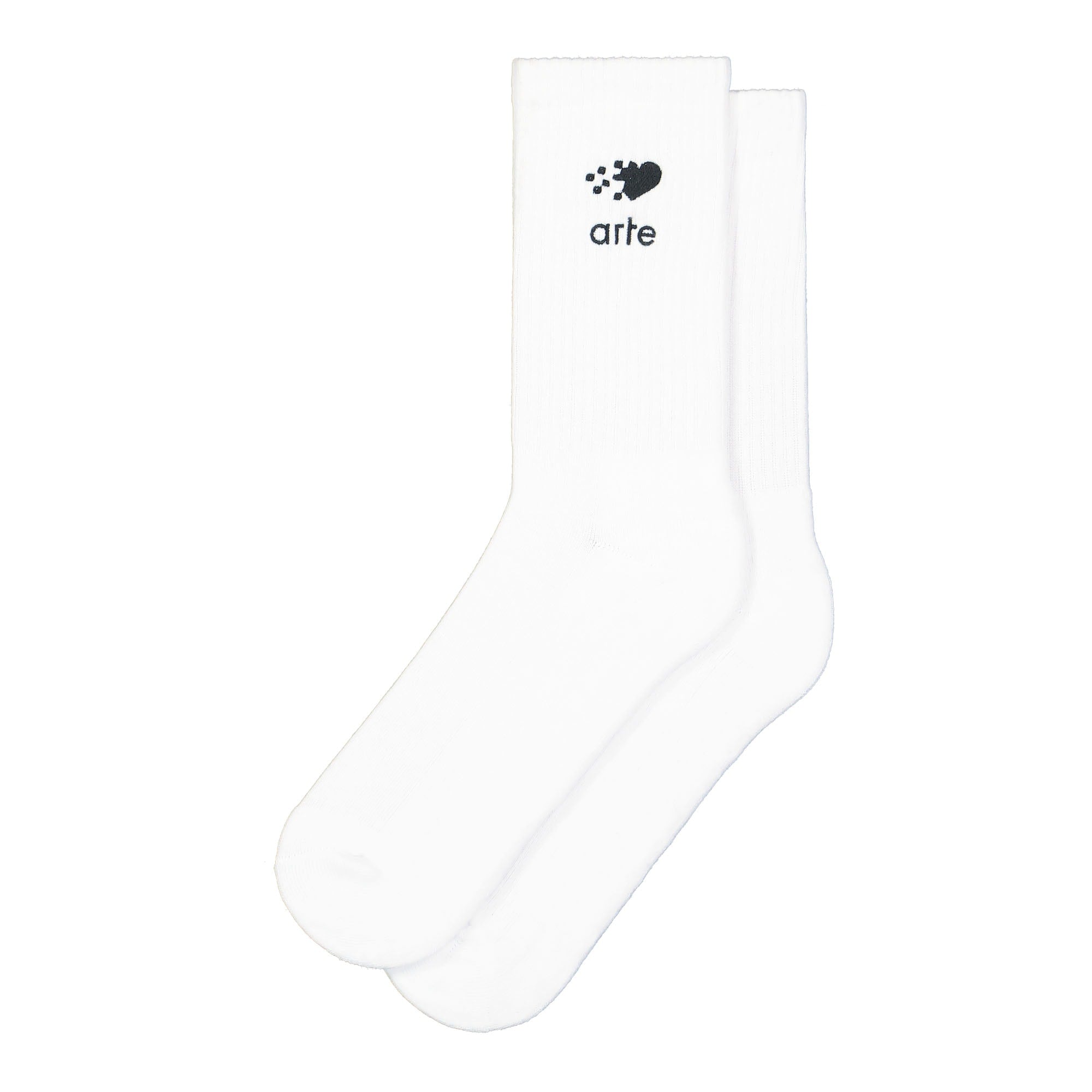 Arte Antwerp Fade Heart Socks White Socks AW23-169SK / White | Overkill