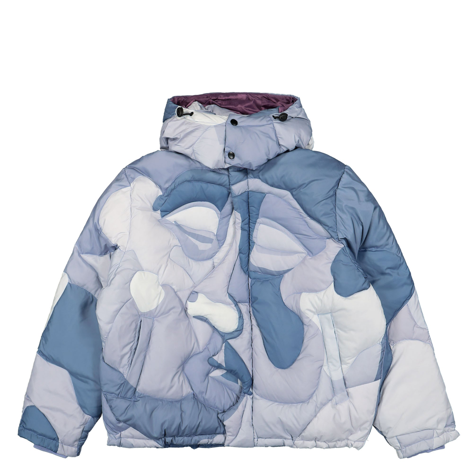 Kidsuper Studios Kissing Puffer Jacket Blue Puffer Jackets AW23-OW-01 | Overkill