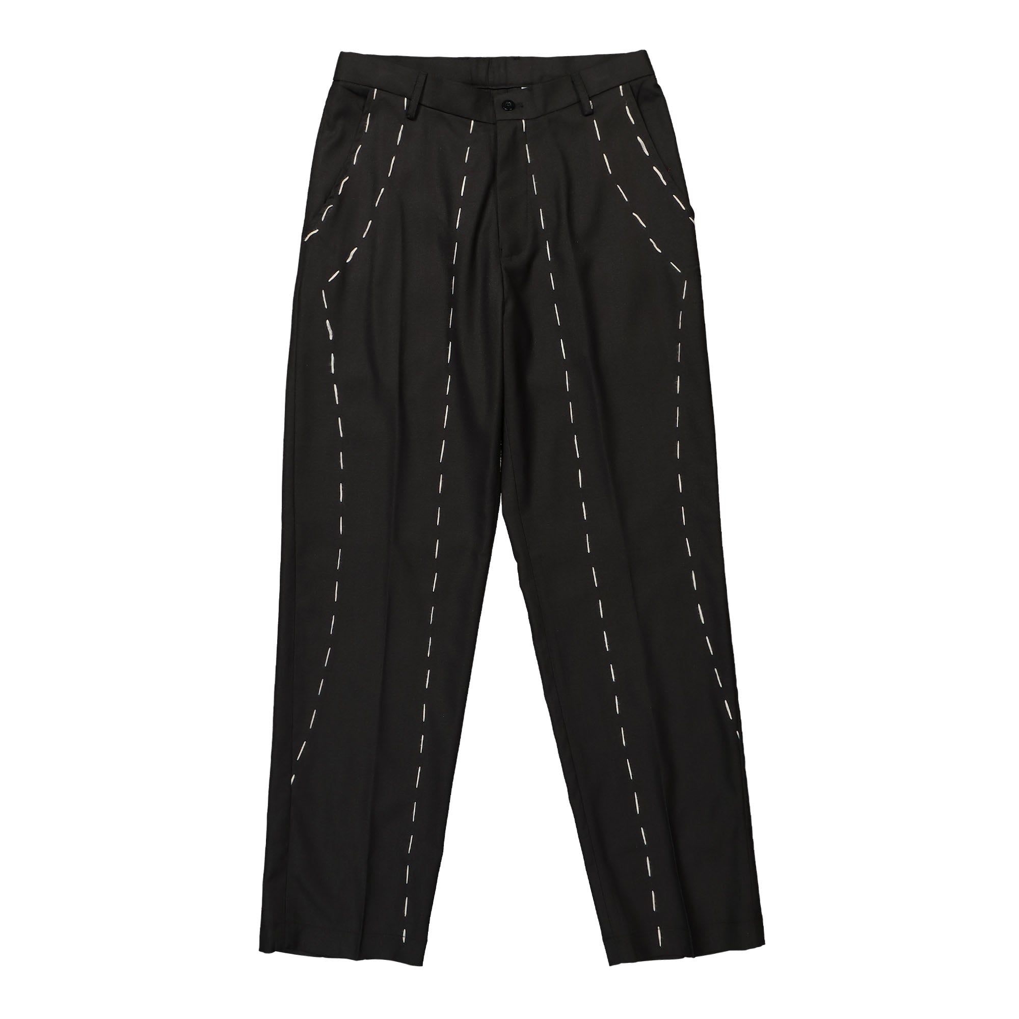 Kidsuper Studios Hand Embroidered Suit Bottom Black Casual Pants AW23-SUB-3 | Overkill