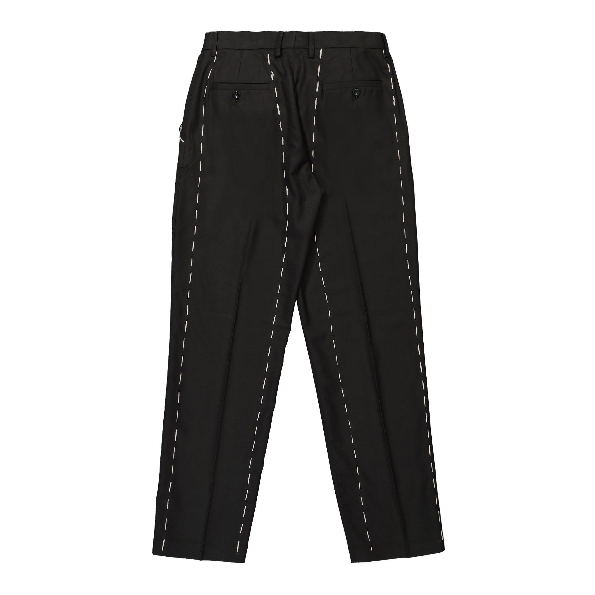 Kidsuper Studios Hand Embroidered Suit Bottom Black Casual Pants Material | Overkill