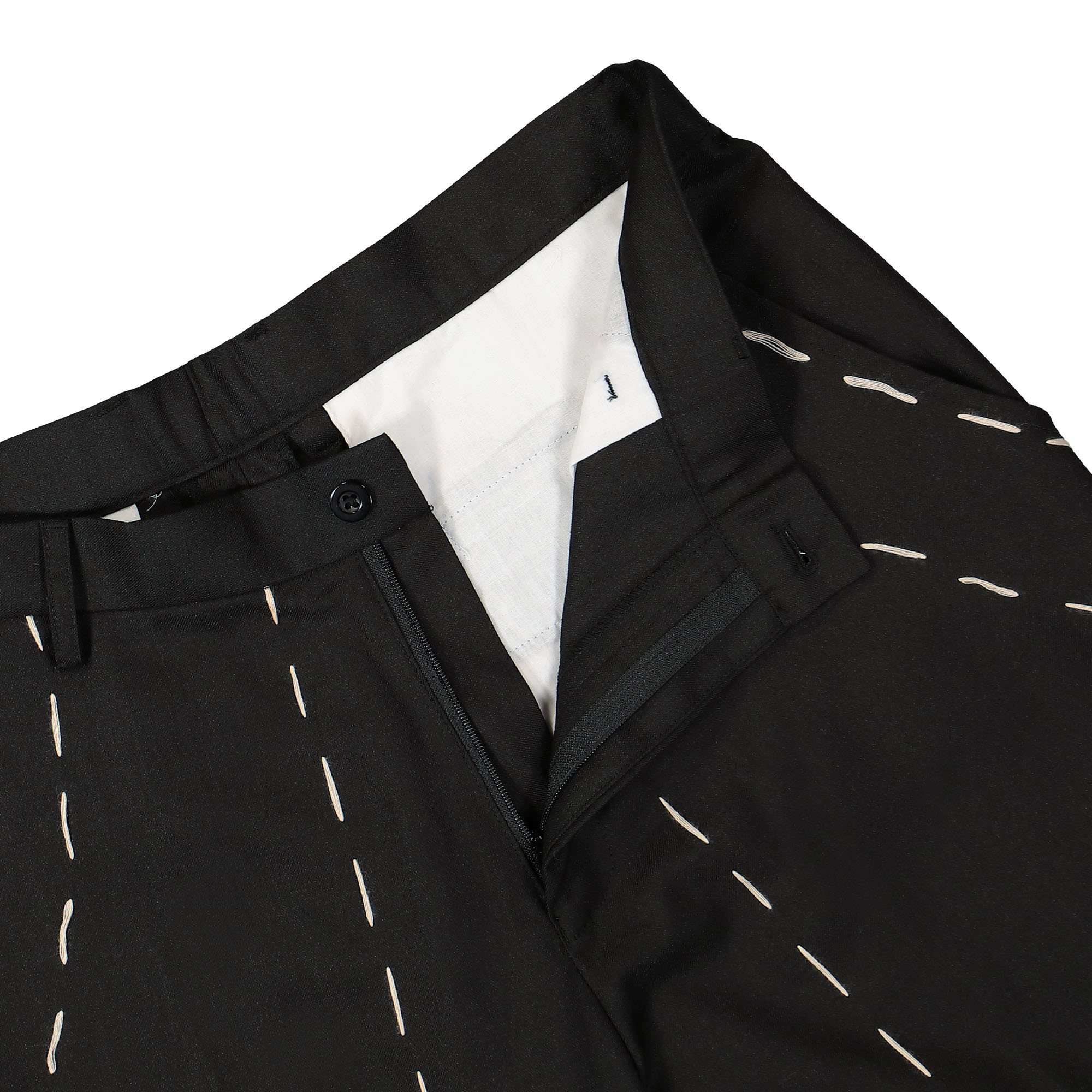 Kidsuper Studios Hand Embroidered Suit Bottom Black Casual Pants Detailfoto | Overkill