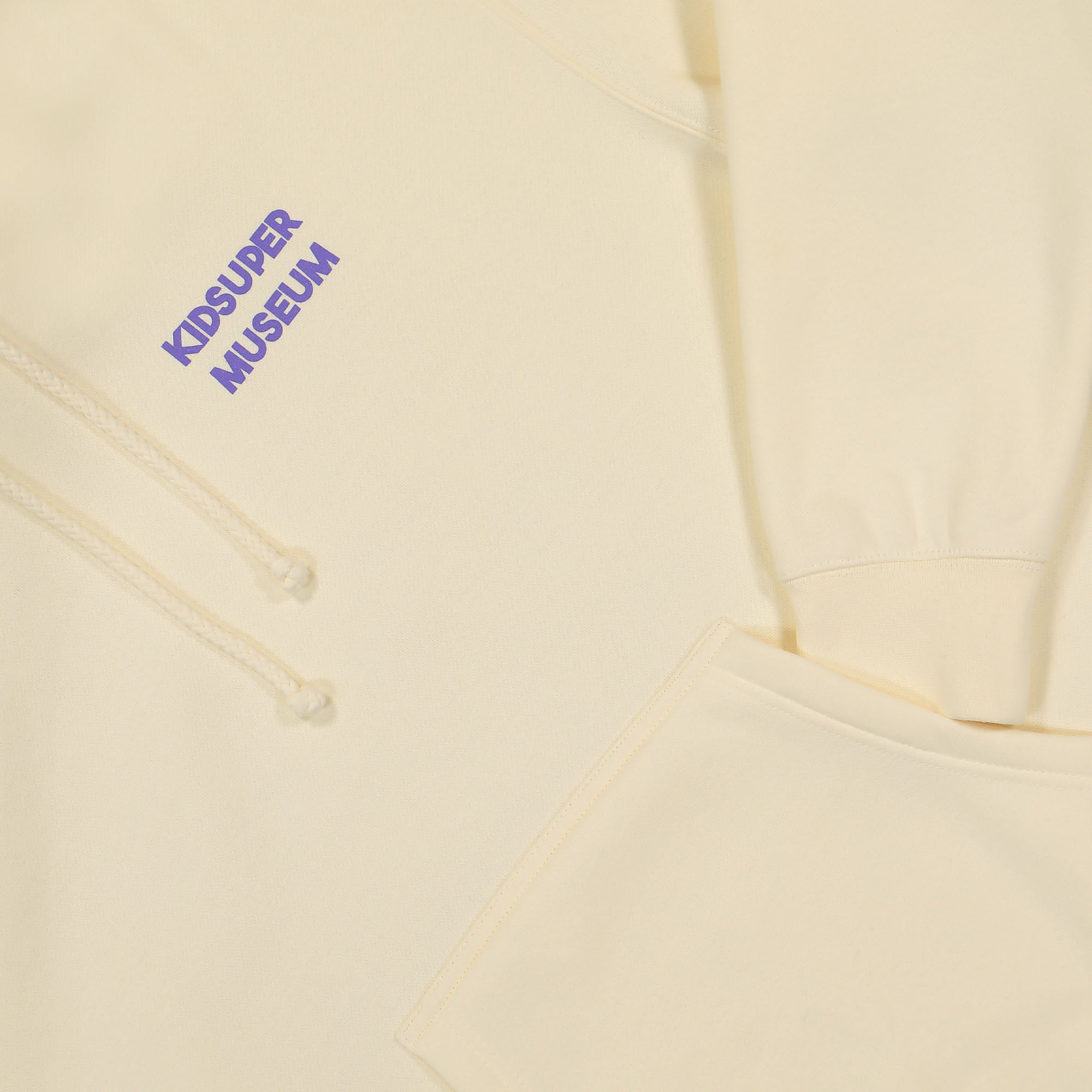 Kidsuper Studios Museum Hoodie Cream Hoodies Close-up | Overkill