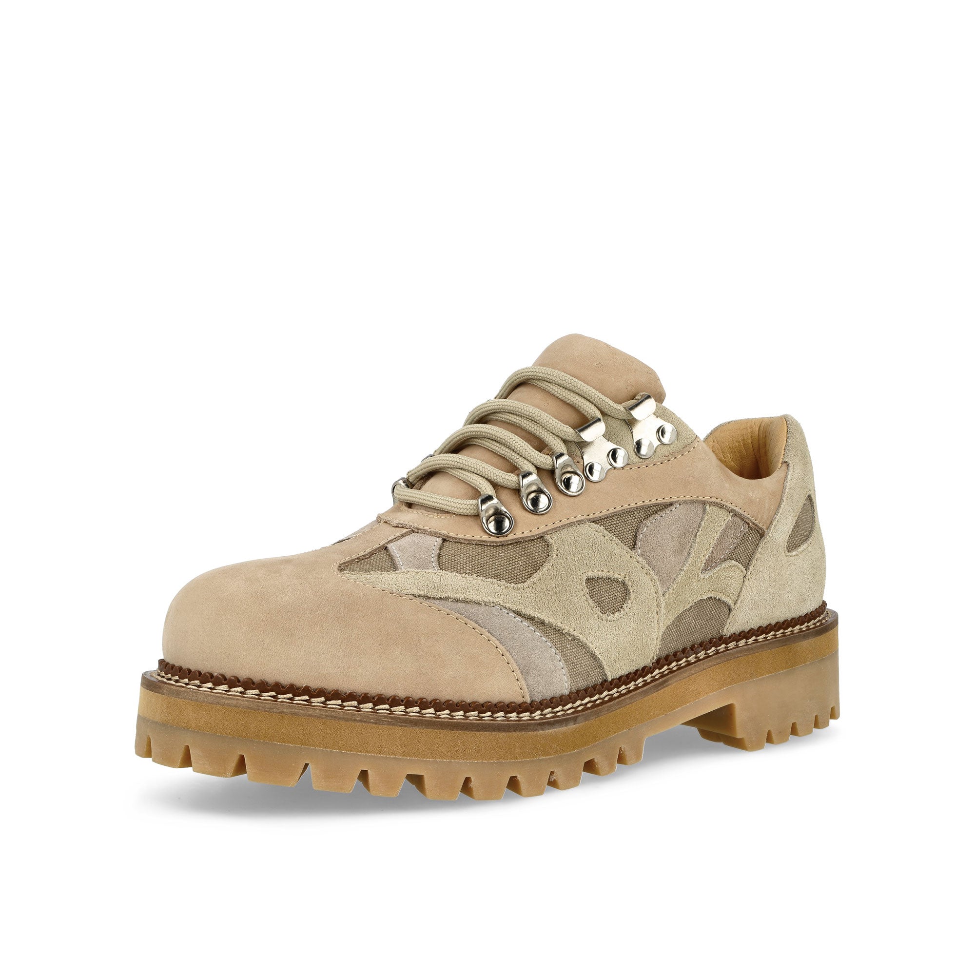 Kidsuper Studios Low Boots With Swirls Tan Loafers & Lace ups Close Up | Overkill