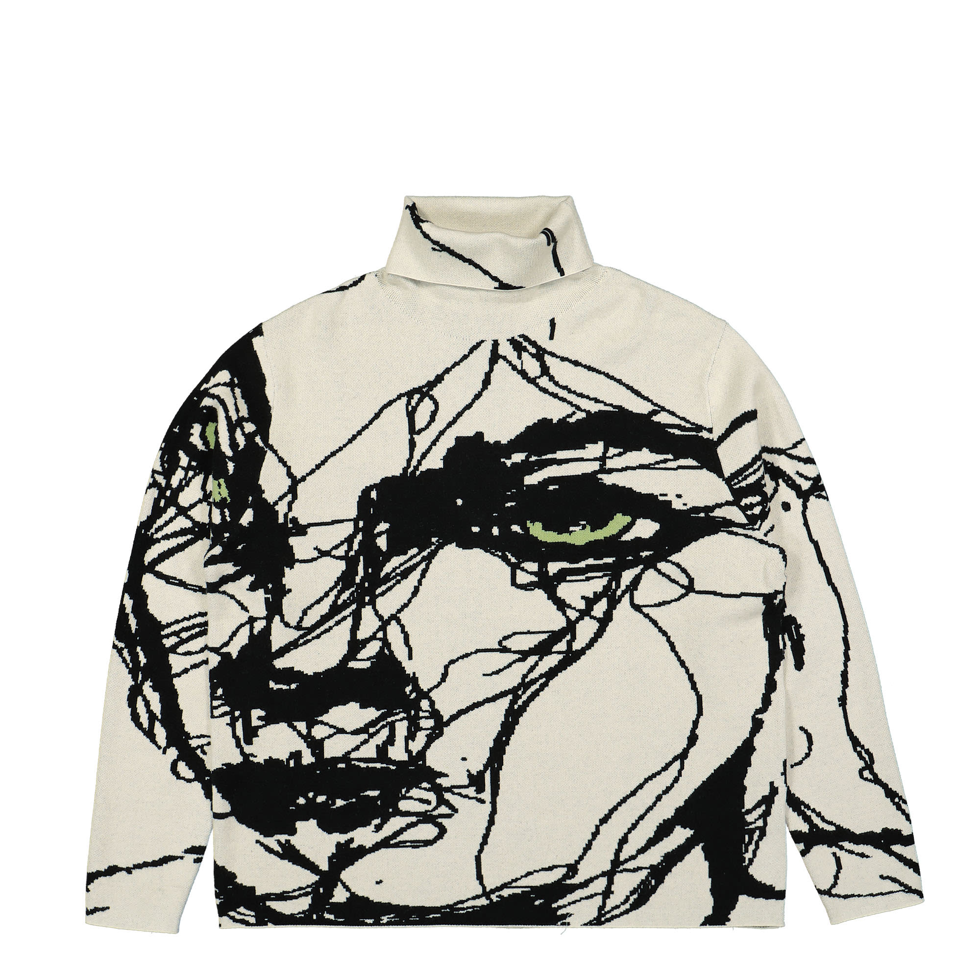 Kidsuper Studios Scribble Women Sweater White Sweatshirts AW23-SW-03 | Overkill