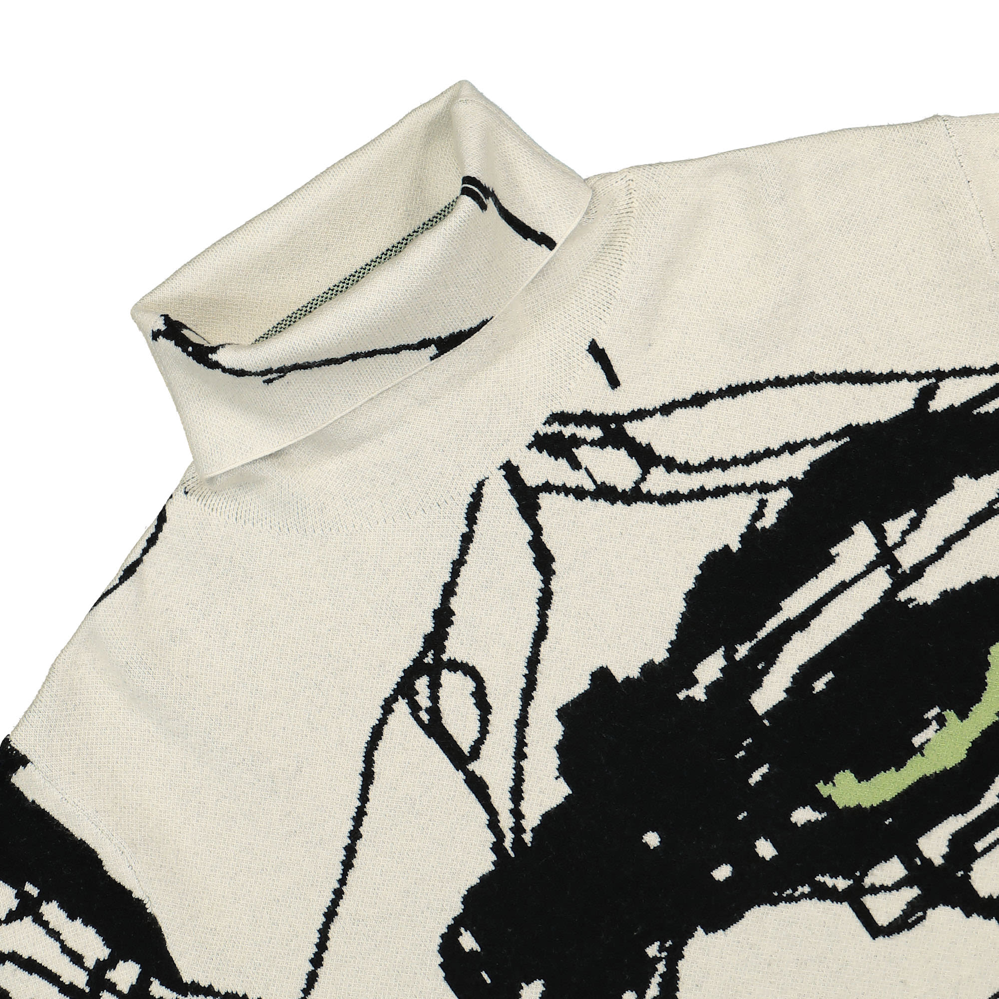 Kidsuper Studios Scribble Women Sweater White Sweatshirts Close-up | Overkill