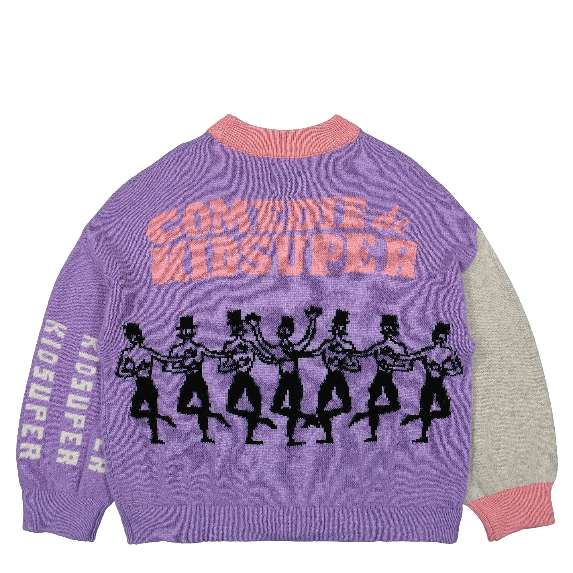 Kidsuper Studios Funny Business Sweater Purple Sweatshirts Close-up | Overkill