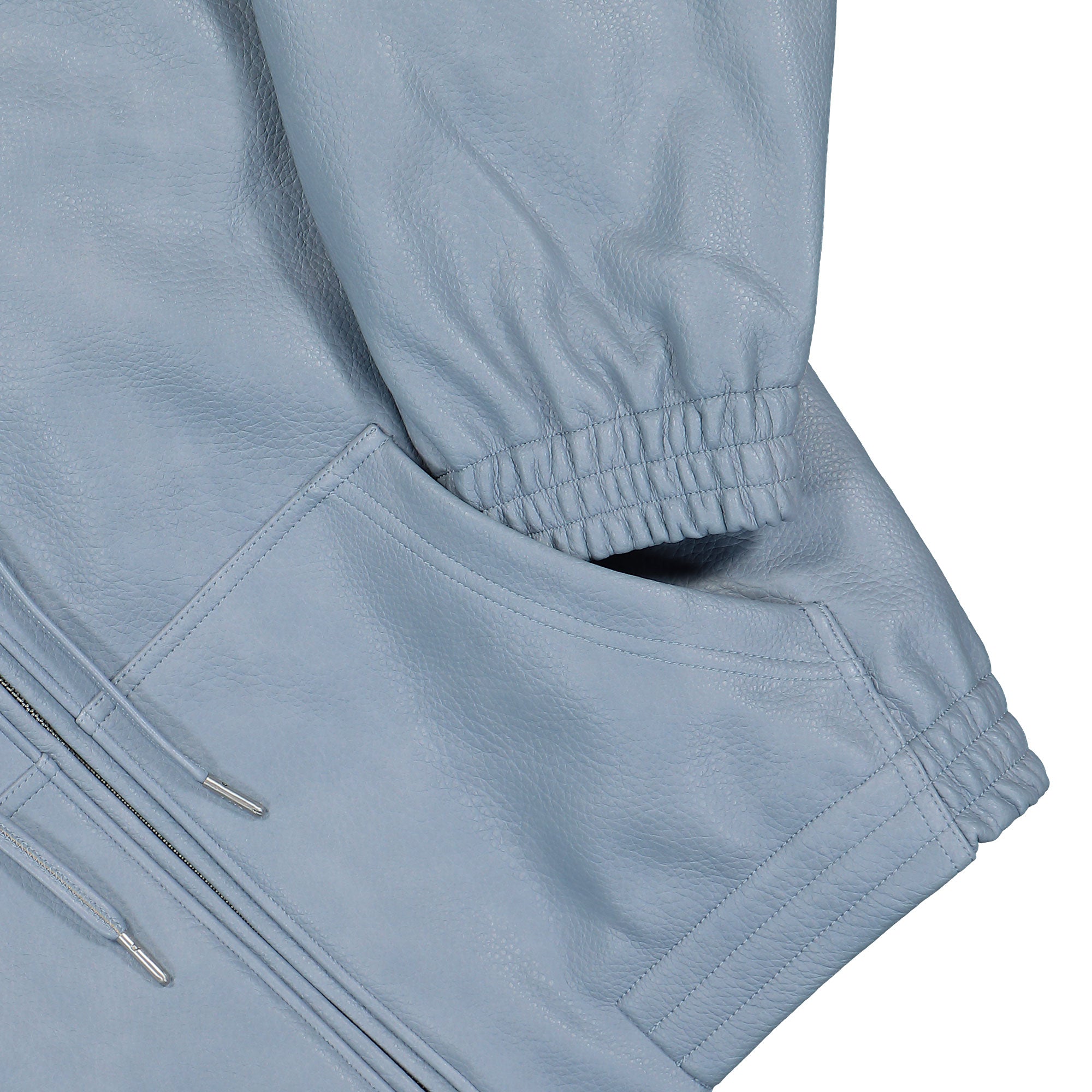 Arte Antwerp Leather Hooded Jacket Blue Jackets Detailfoto | Overkill