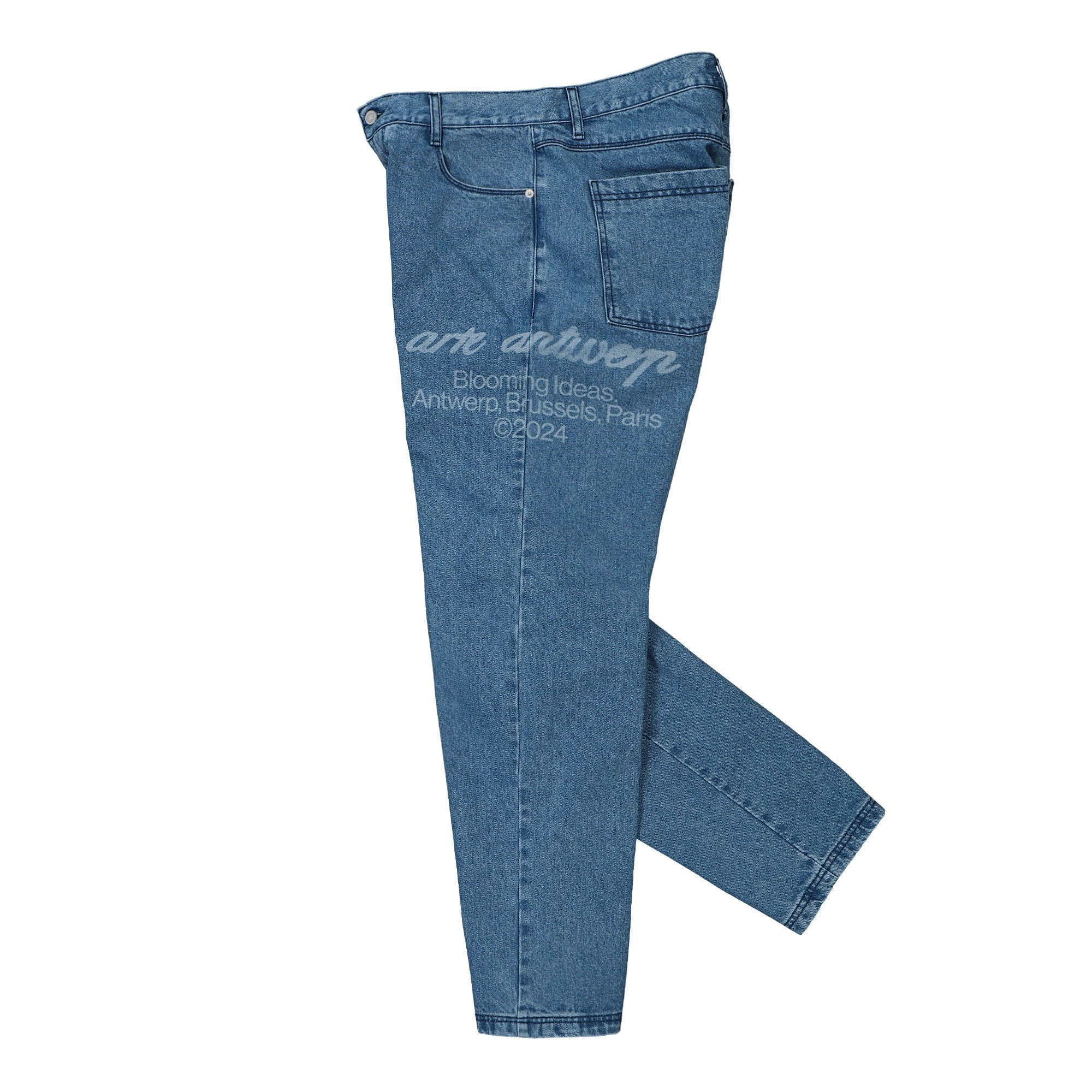 Arte Antwerp Blooming Ideas Pants Blue Jeans Close-up | Overkill