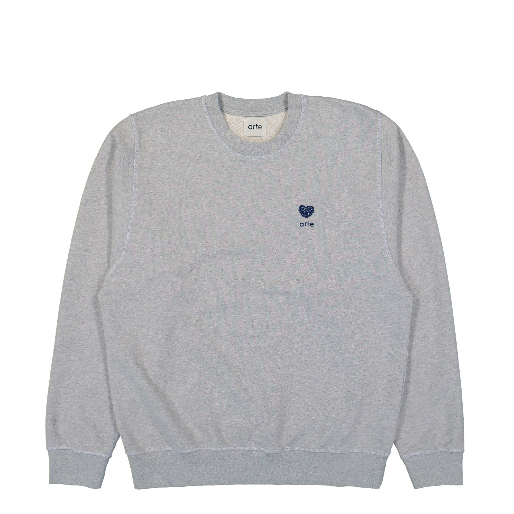 Arte Antwerp Heart Flower Crewneck Sweatshirt Grey Sweatshirts AW24-128C-GRY | Overkill