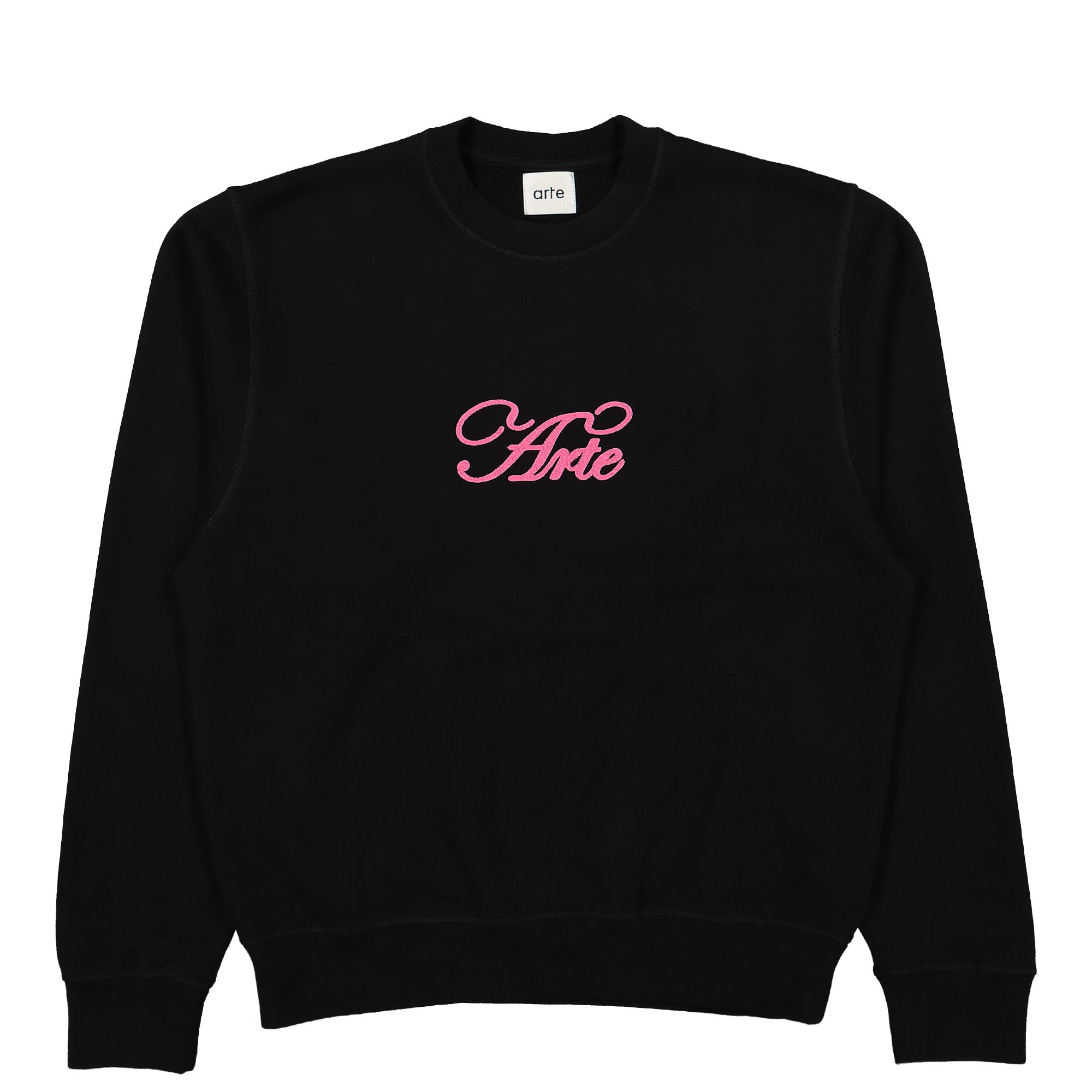 Arte Antwerp Logo Crewneck Sweatshirt Black Sweatshirts AW24-129C | Overkill
