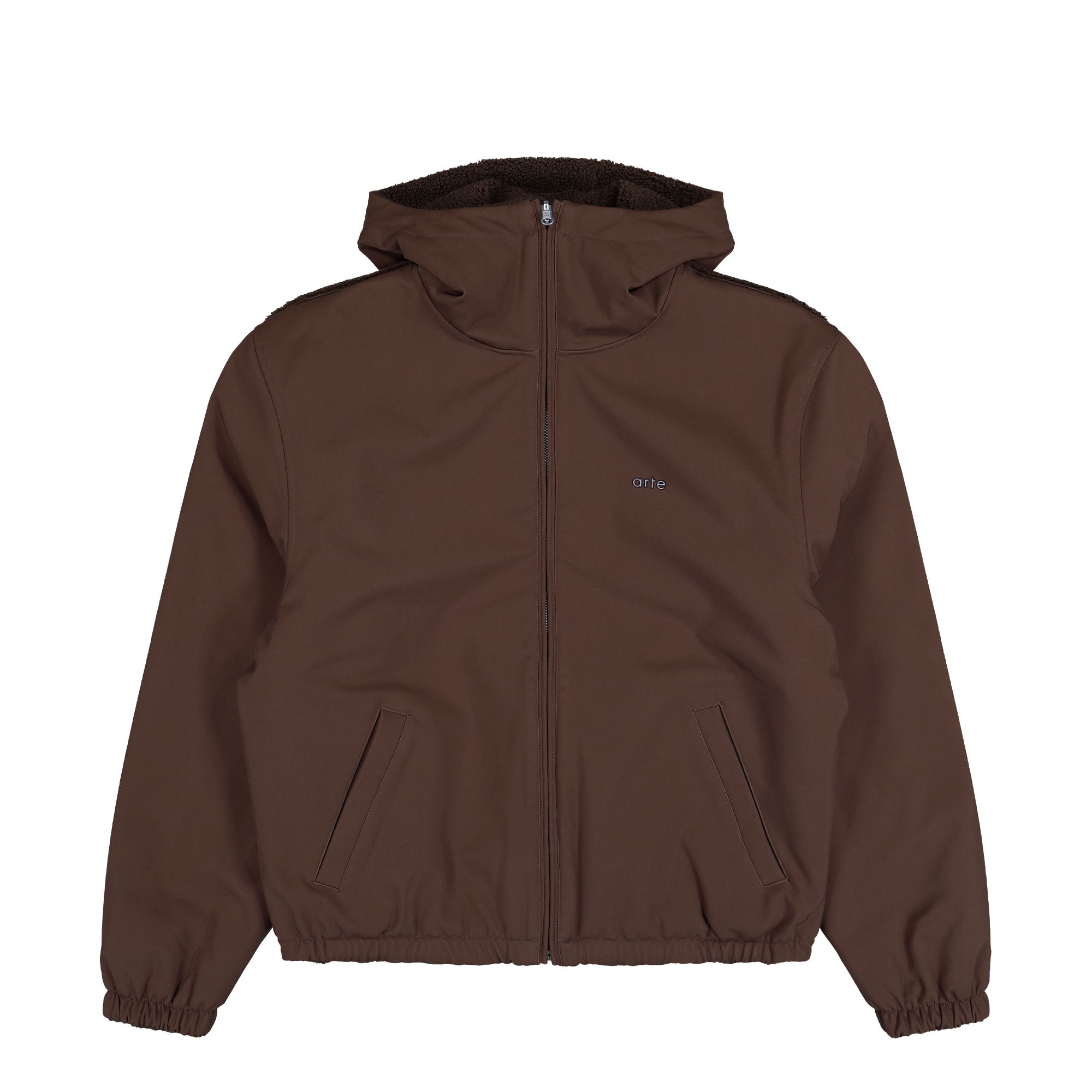 Arte Antwerp Nylon Technical Jacket Bown Jackets AW25-071J / Brown | Overkill