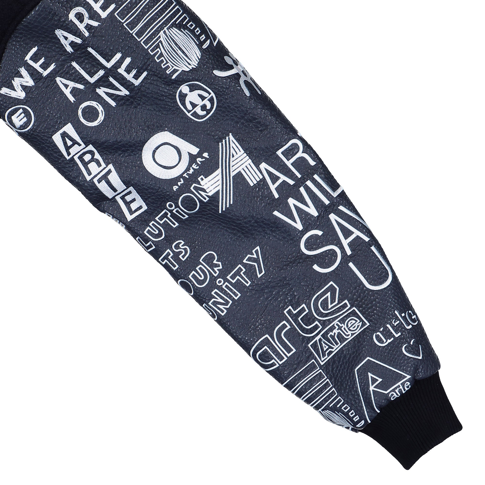 Arte Antwerp Art Saves College Jacket Navy Bomber & Varsity Jackets AW25-074J Detail View 2 | Overkill