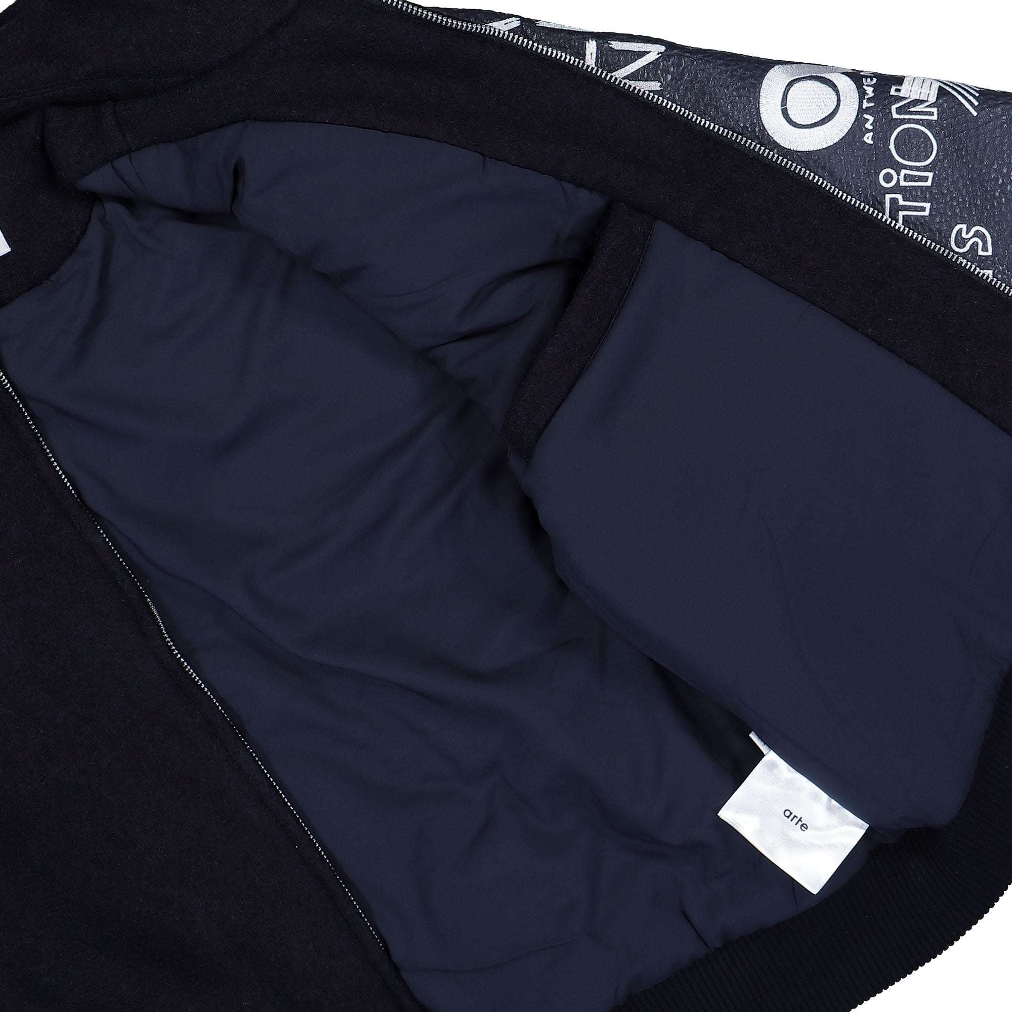Arte Antwerp Art Saves College Jacket Navy Bomber & Varsity Jackets AW25-074J Detail View 3 | Overkill