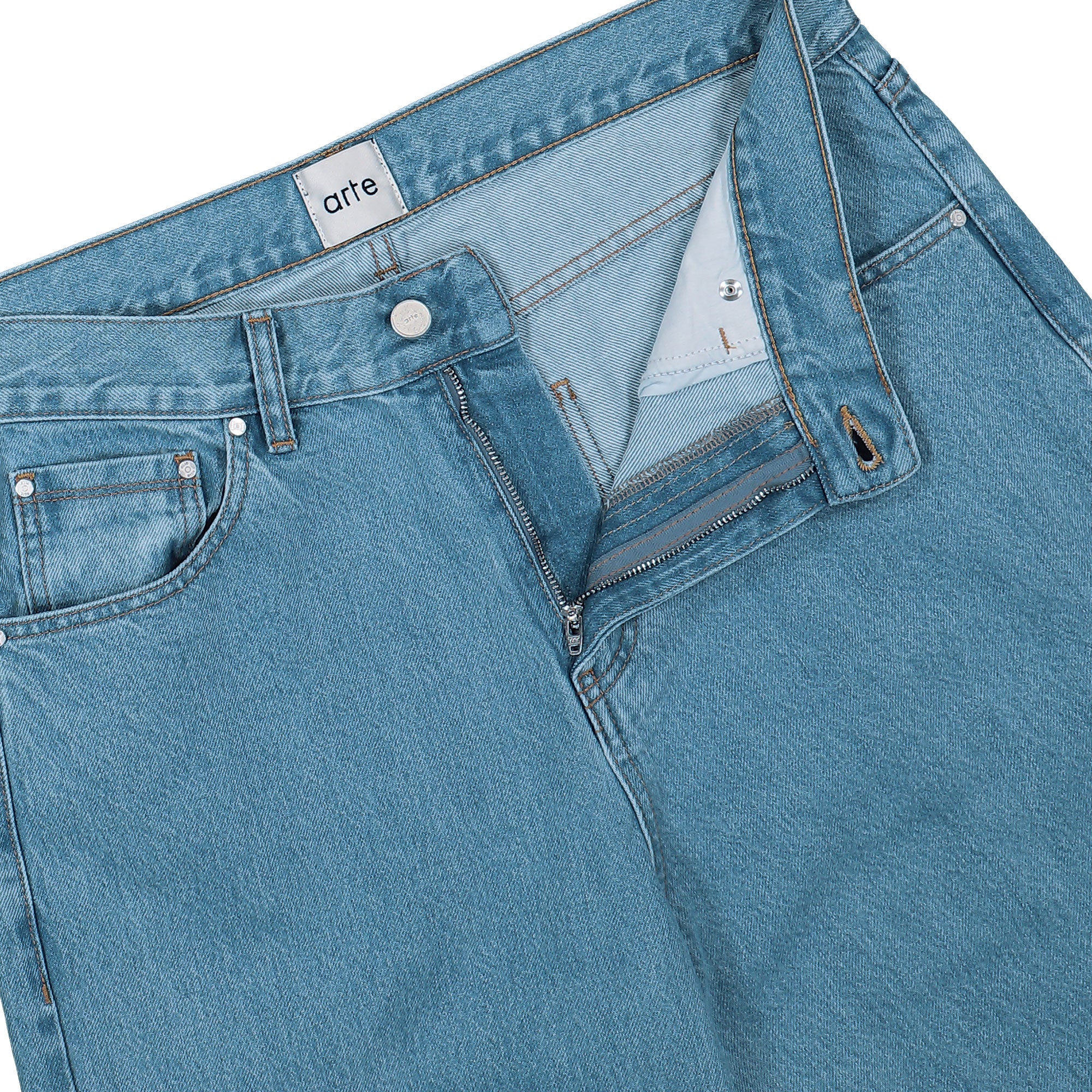 Arte Antwerp Back Pocket Graphic Pants Bleach Jeans AW25-080P Detail View 1 | Overkill