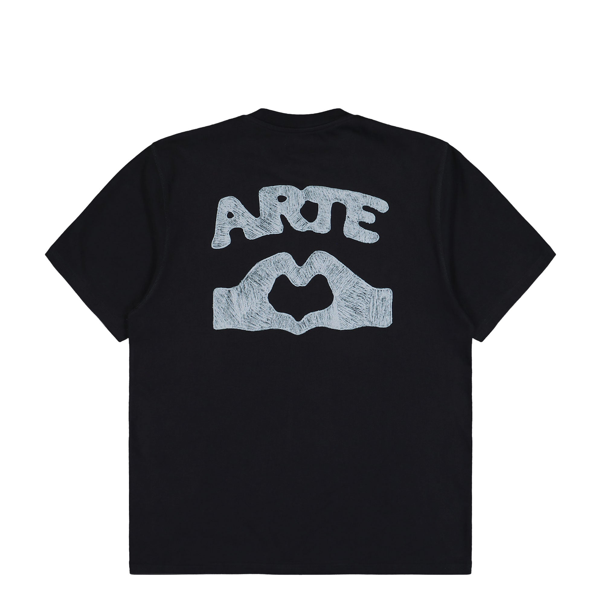 Arte Antwerp Diels Stitch T-Shit Black T-Shirts AW25-094T Close-up | Overkill