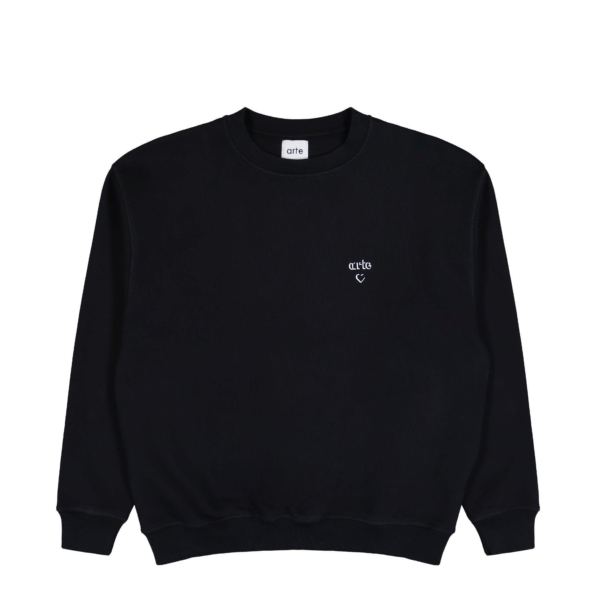 Arte Antwerp Heart Crewneck Black Sweatshirts AW25-110C / Black | Overkill