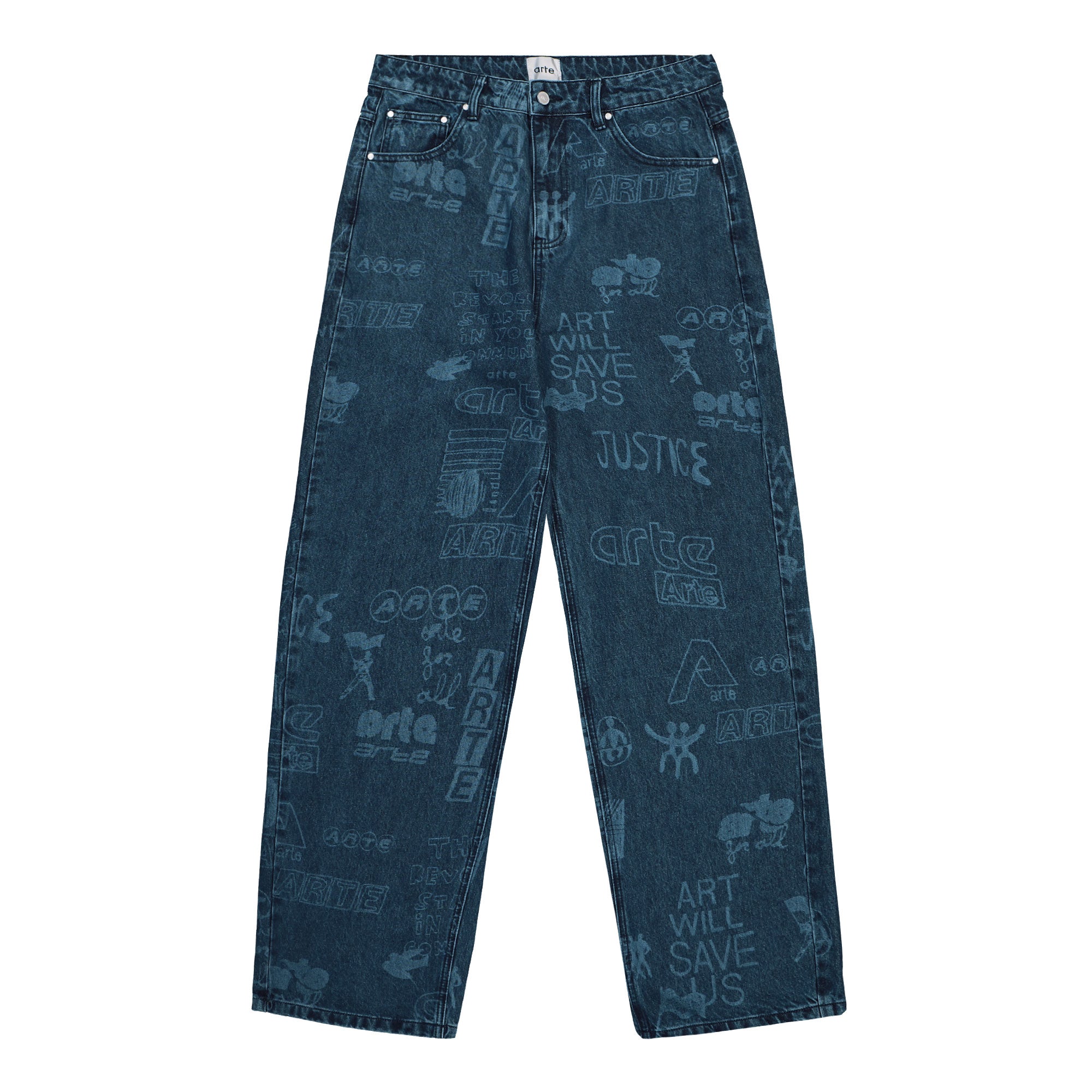 Arte Antwerp Art Saves Pants Bleach Jeans AW25-145P | Overkill