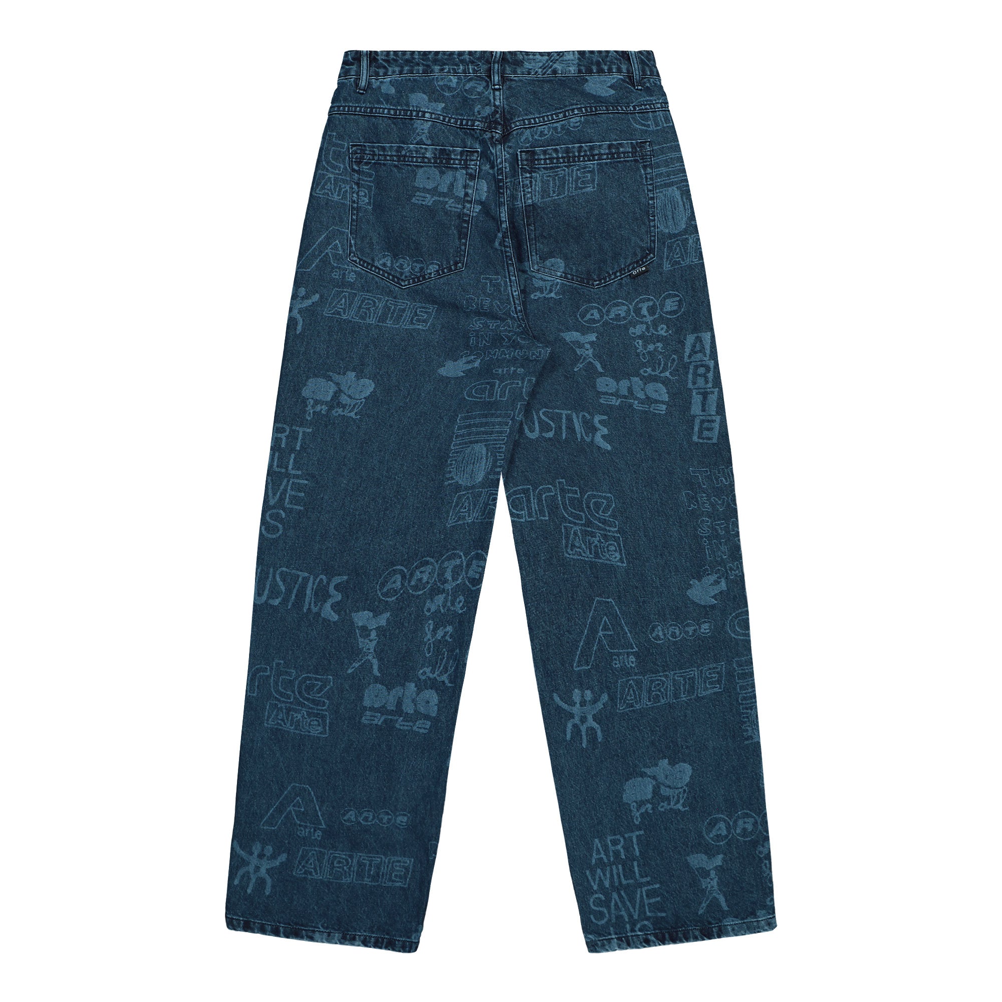 Arte Antwerp Art Saves Pants Bleach Jeans AW25-145P Close-up | Overkill