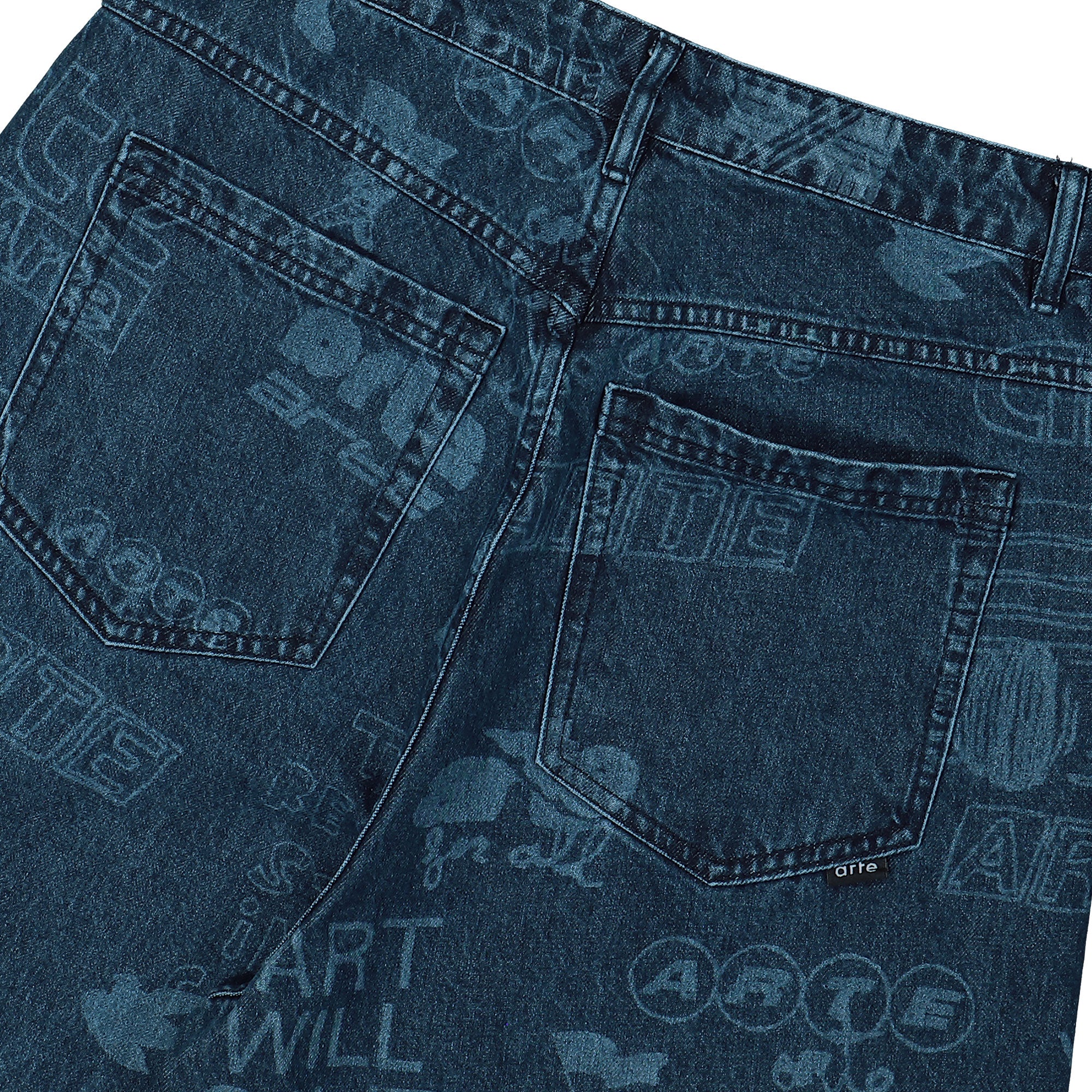 Arte Antwerp Art Saves Pants Bleach Jeans AW25-145P Detail View 2 | Overkill