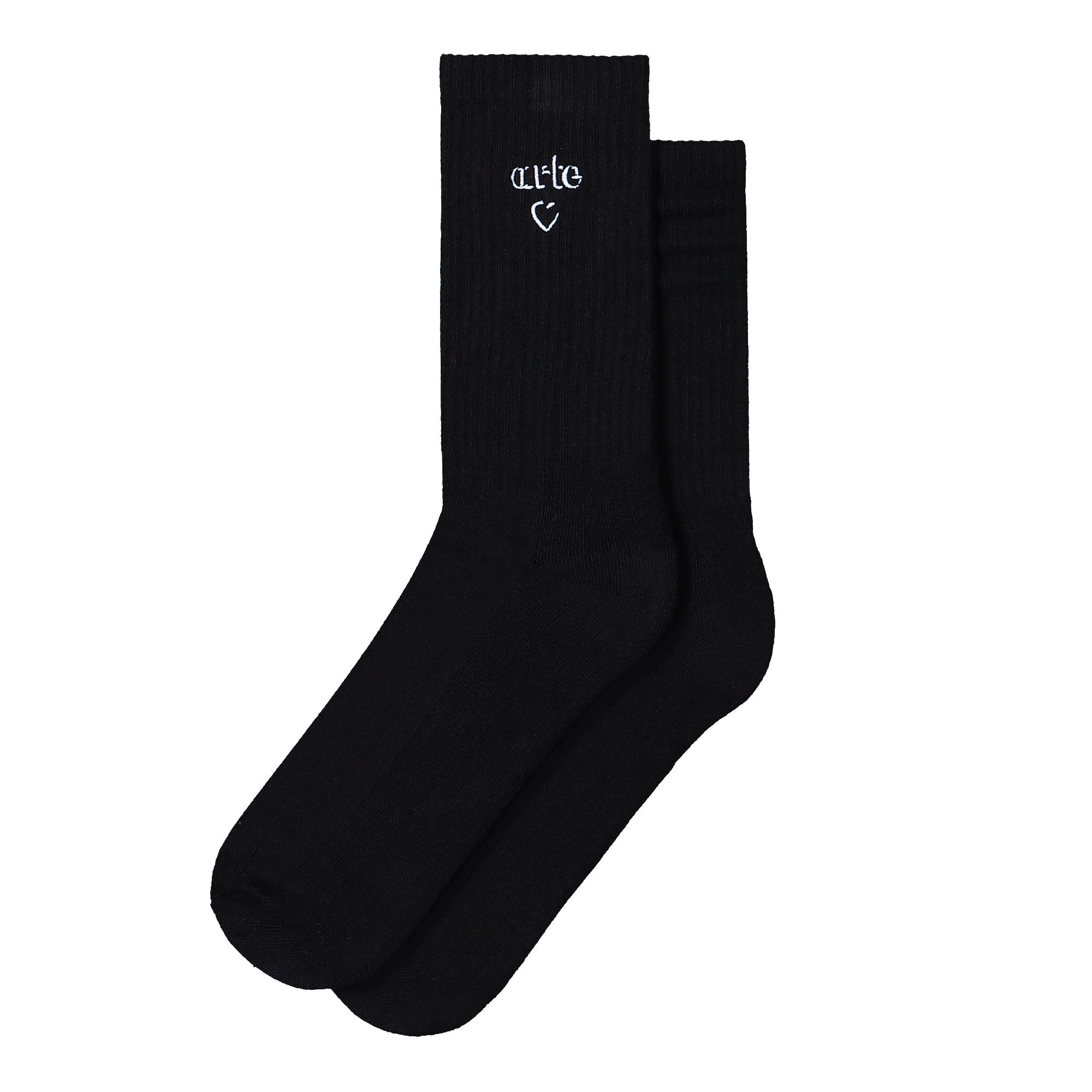 Arte Antwerp Heart Logo Socks Black Socks AW25-241M | Overkill