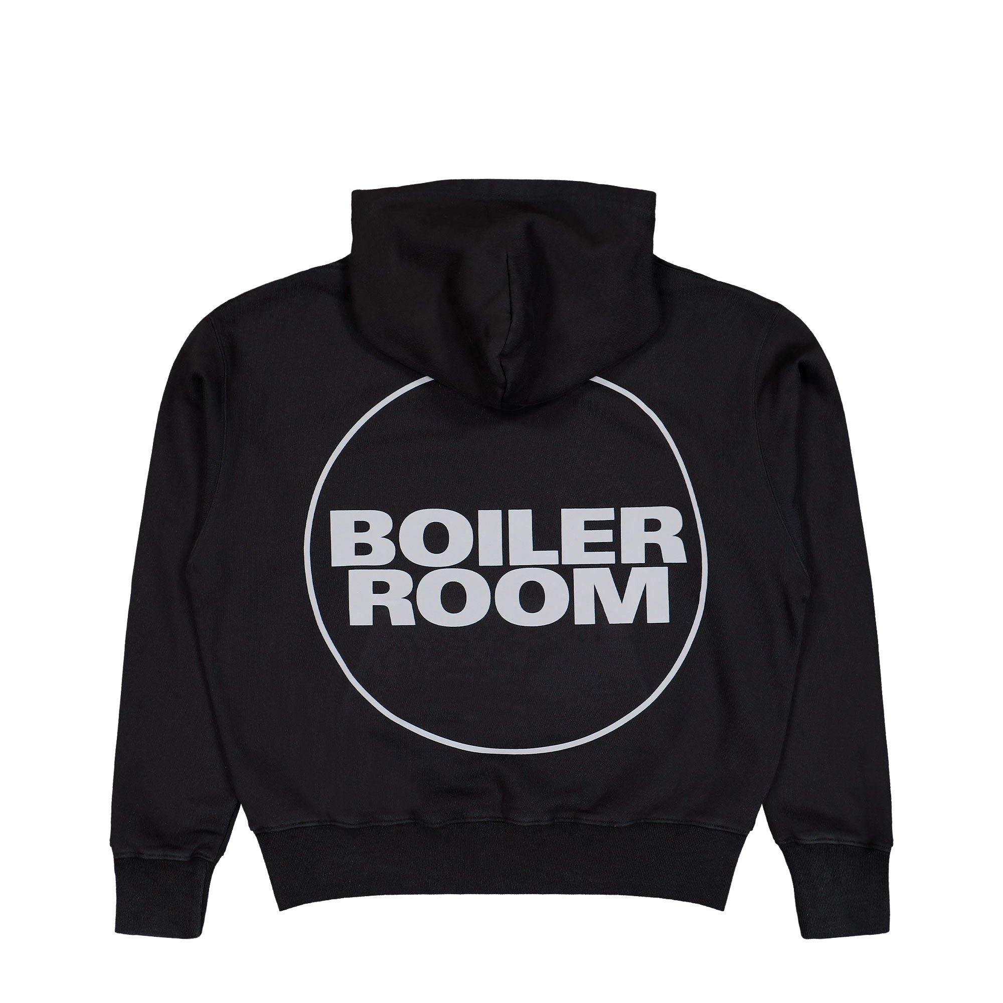 Boiler Room Core Hood 3M Black Hoodies AW25HD02BLK Close-up | Overkill