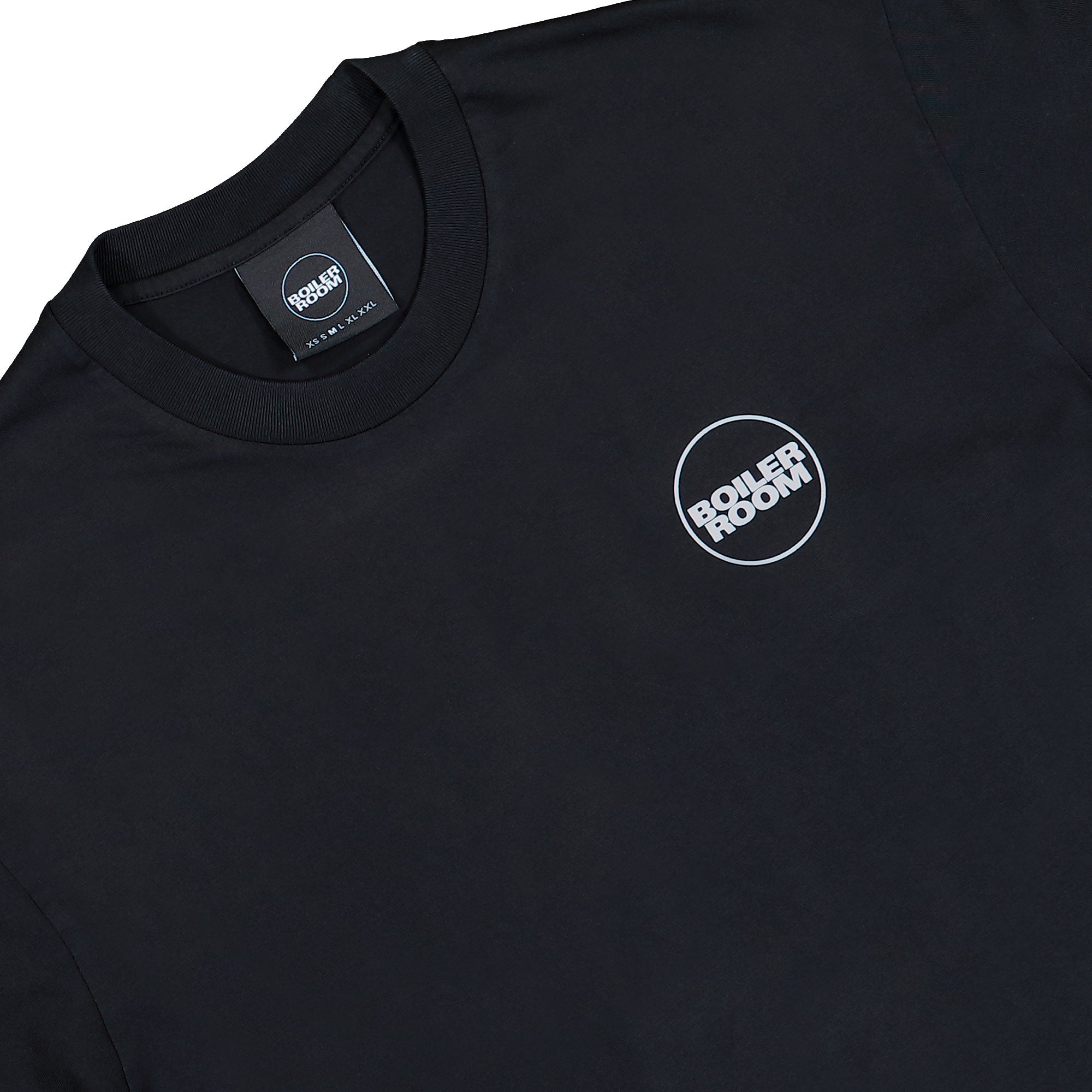 Boiler Room Core Logo T-Shirt 3M Black T-Shirts AW25SS03BLK Detail View 1 | Overkill