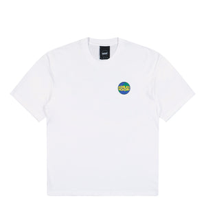 Boiler Room Globe Logo T-Shirt White T-Shirts AW25SS35WHT | Overkill