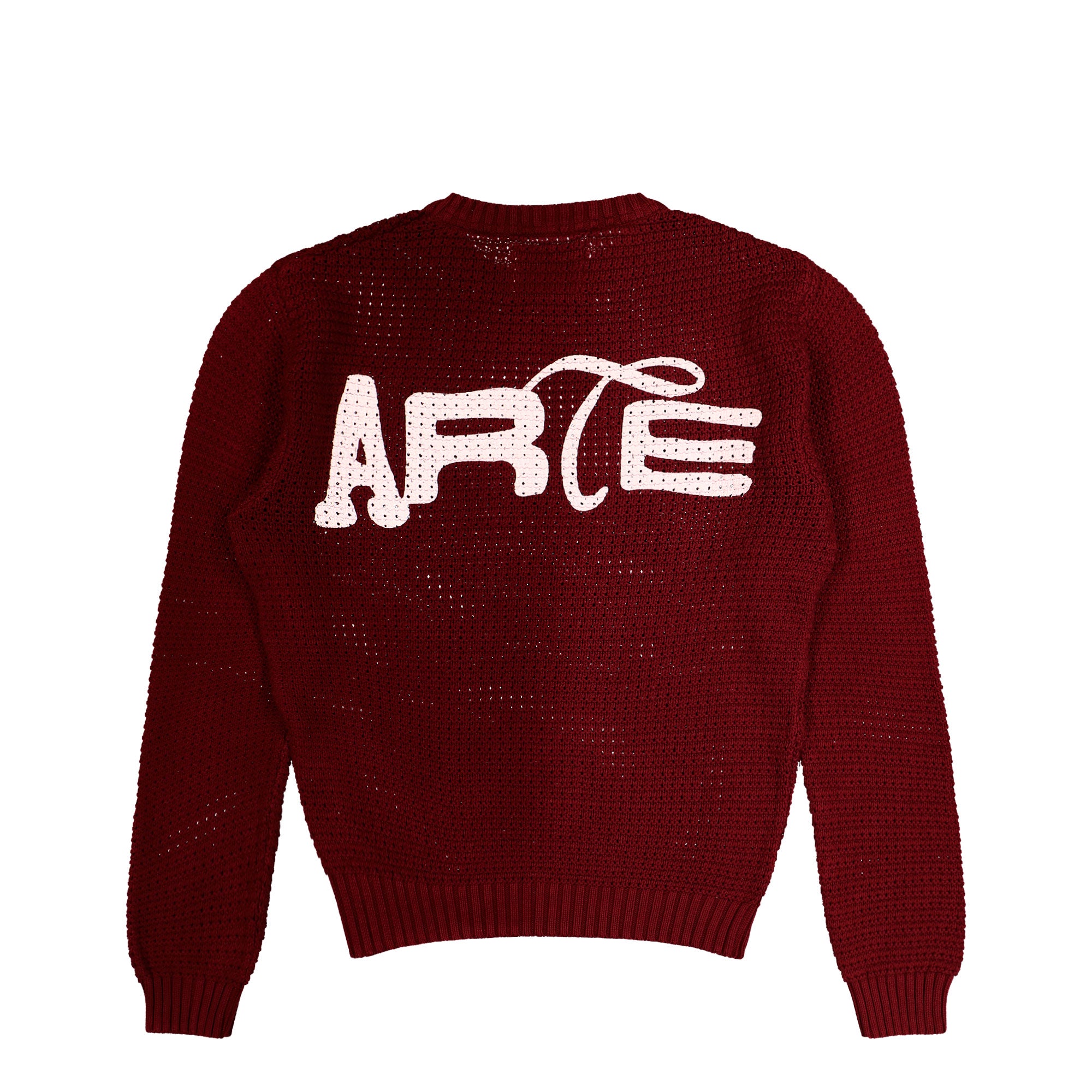 Arte Antwerp Polyform Sunfade Knit Bordeaux Sweatshirts AW26-062K Silhouette | Overkill