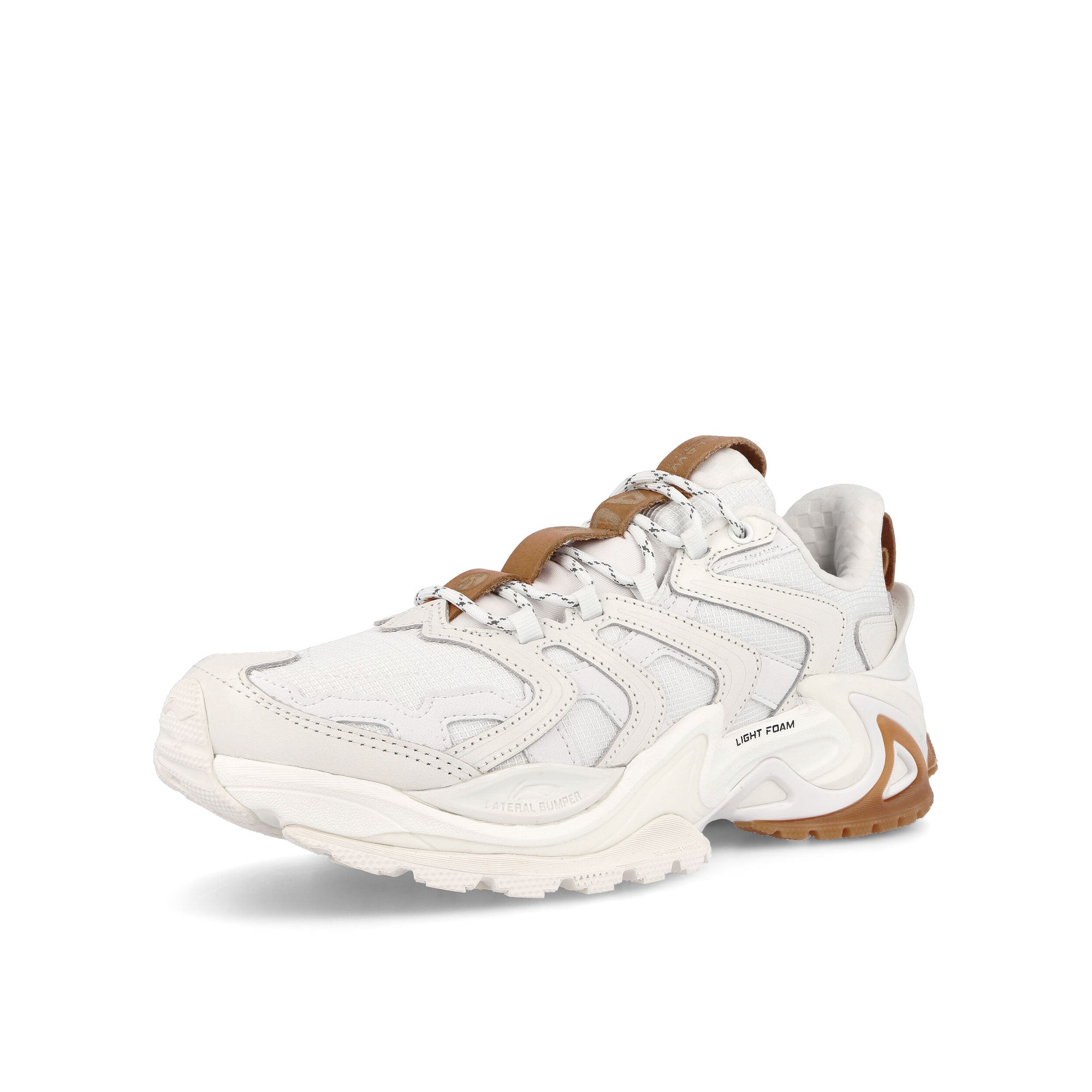 Li-Ning X-Claw Ace White Low Top Sneakers Close Up | Overkill