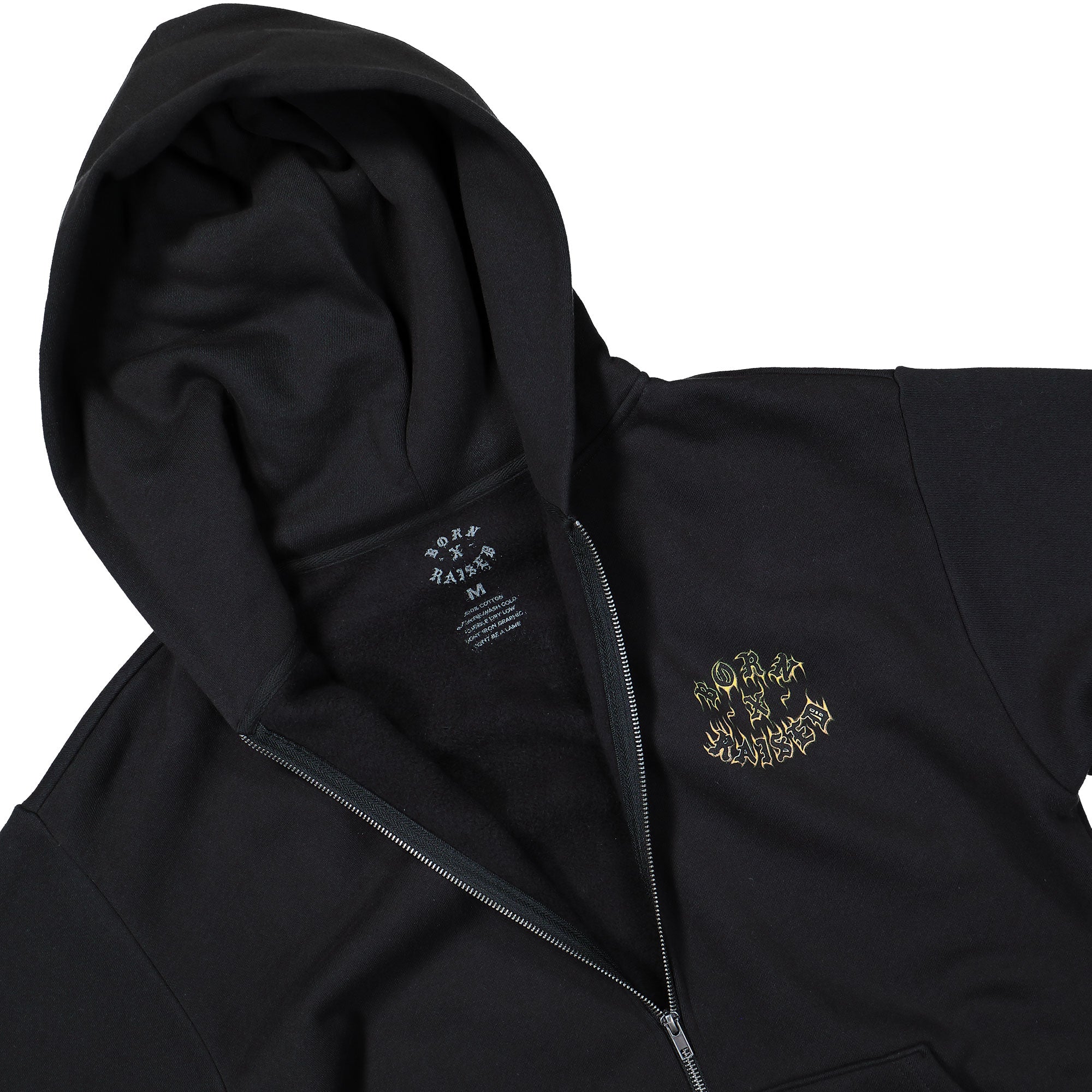 Born x Raised Guadalupe Zip-Up Hoodie Black Hoodies B0011GUADA-BLK Detailfoto | Overkill