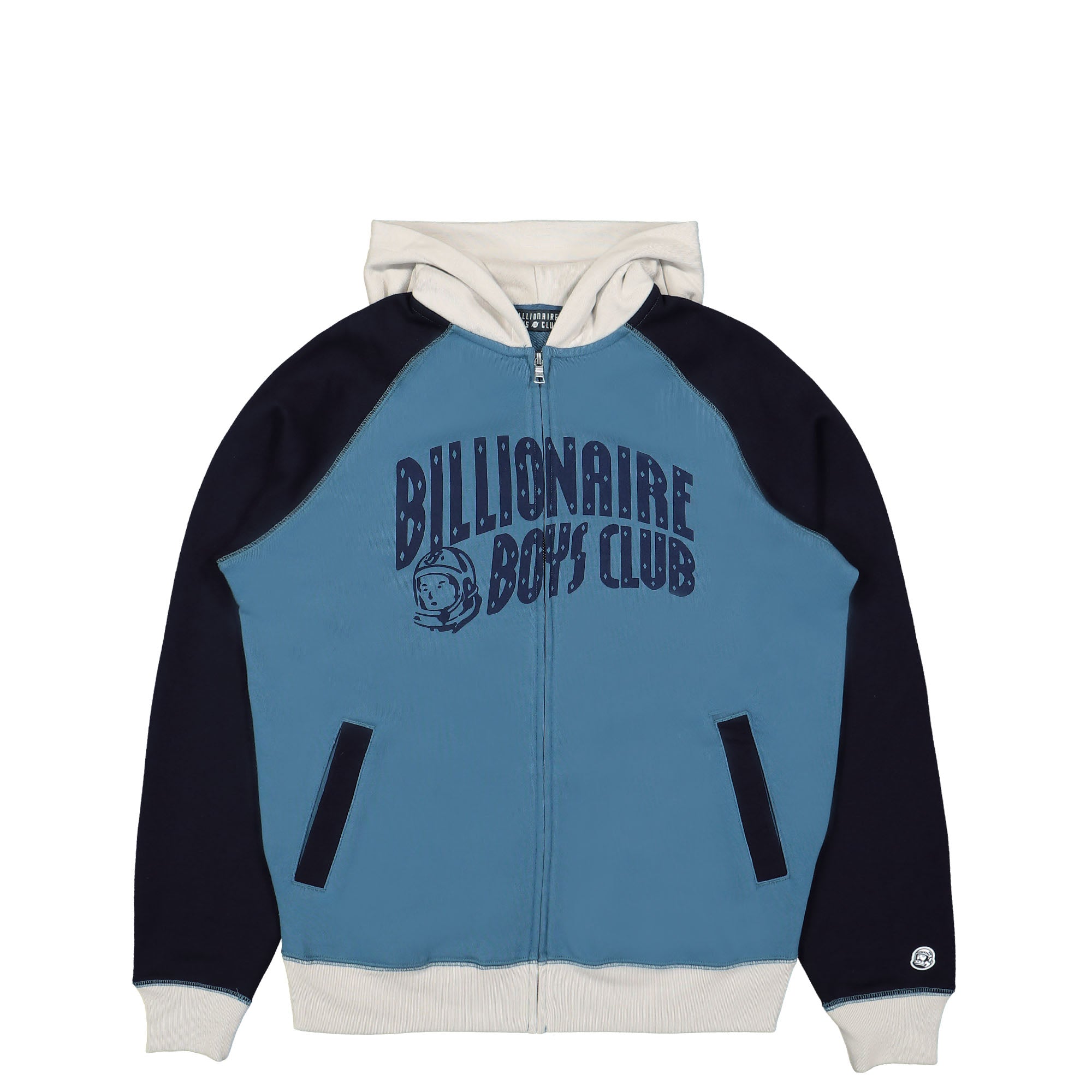 Billionaire Boys Club Arch Logo Zip Hoodie Blue Hoodies B22332 / Blue | Overkill