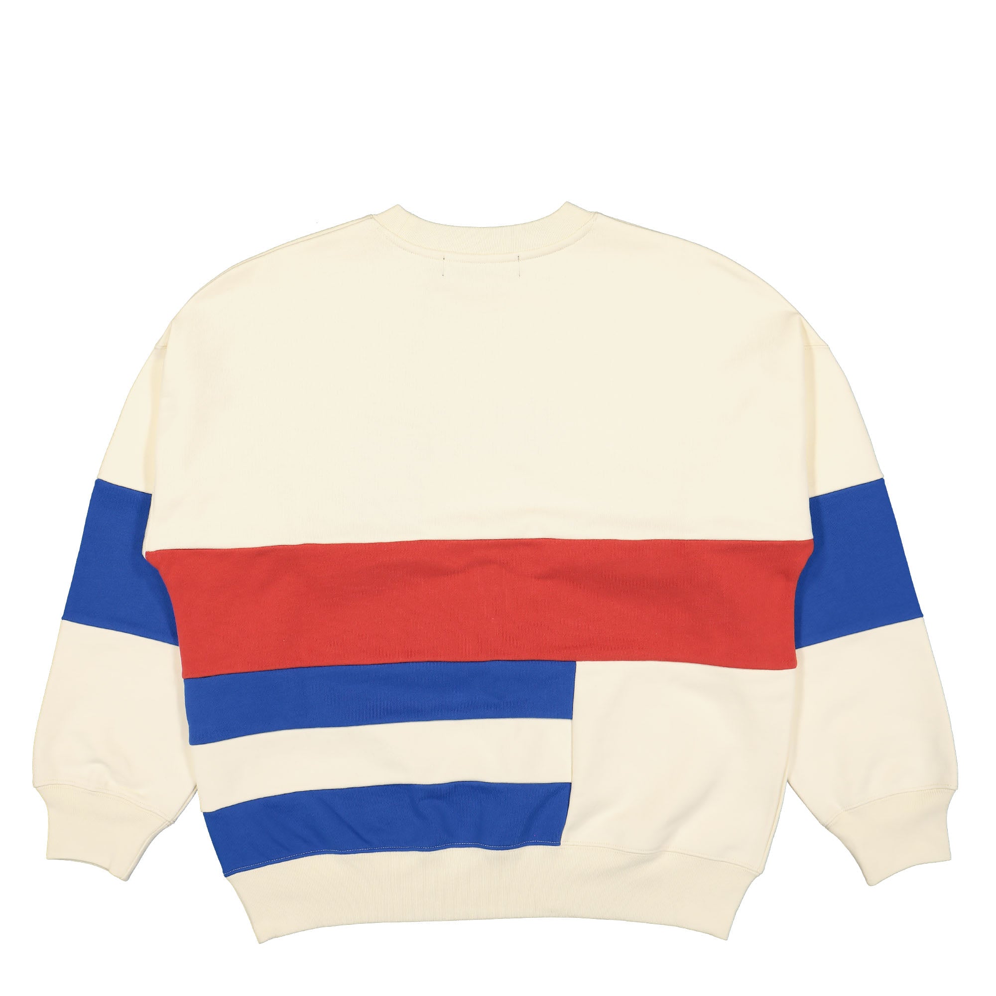 Billionaire Boys Club Cut & Sew Panelled Crewneck Cream Sweatshirts Material | Overkill