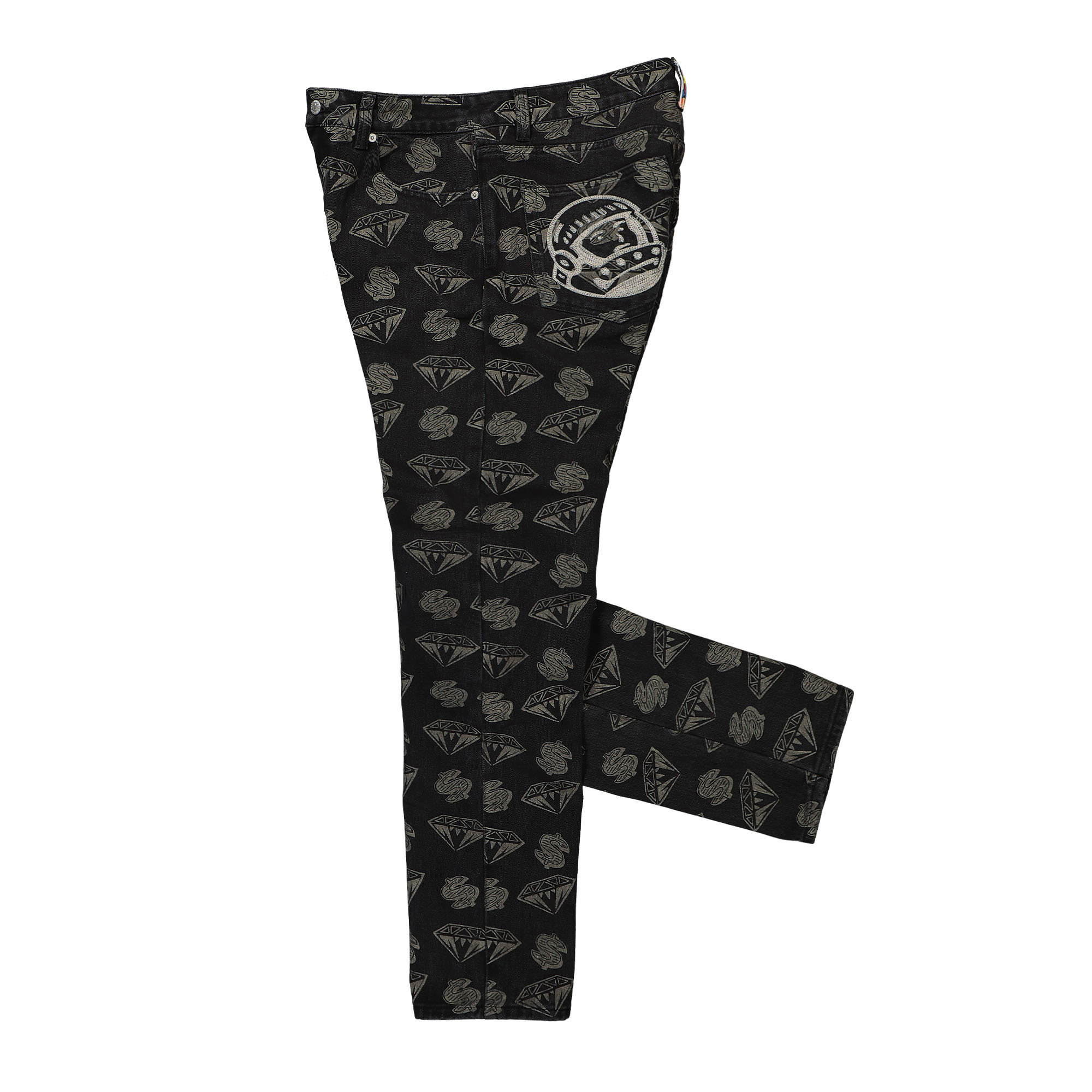 Billionaire Boys Club Diamond & Dollars Denim Pants Black Jeans Close-up | Overkill