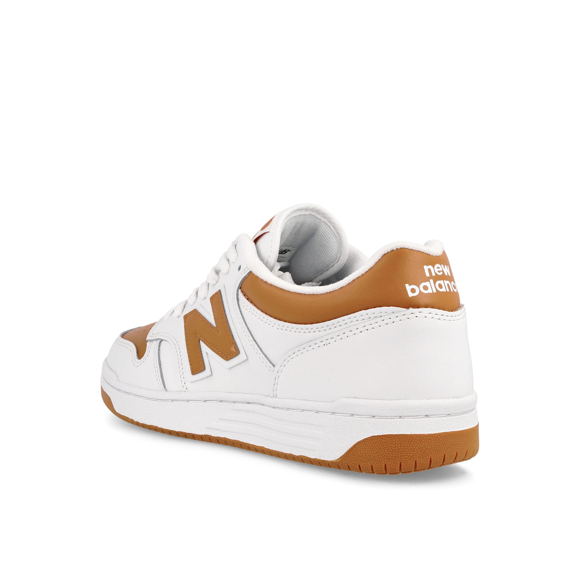 New Balance BB480LMO White-Madras Orange Sneakers Material | Overkill