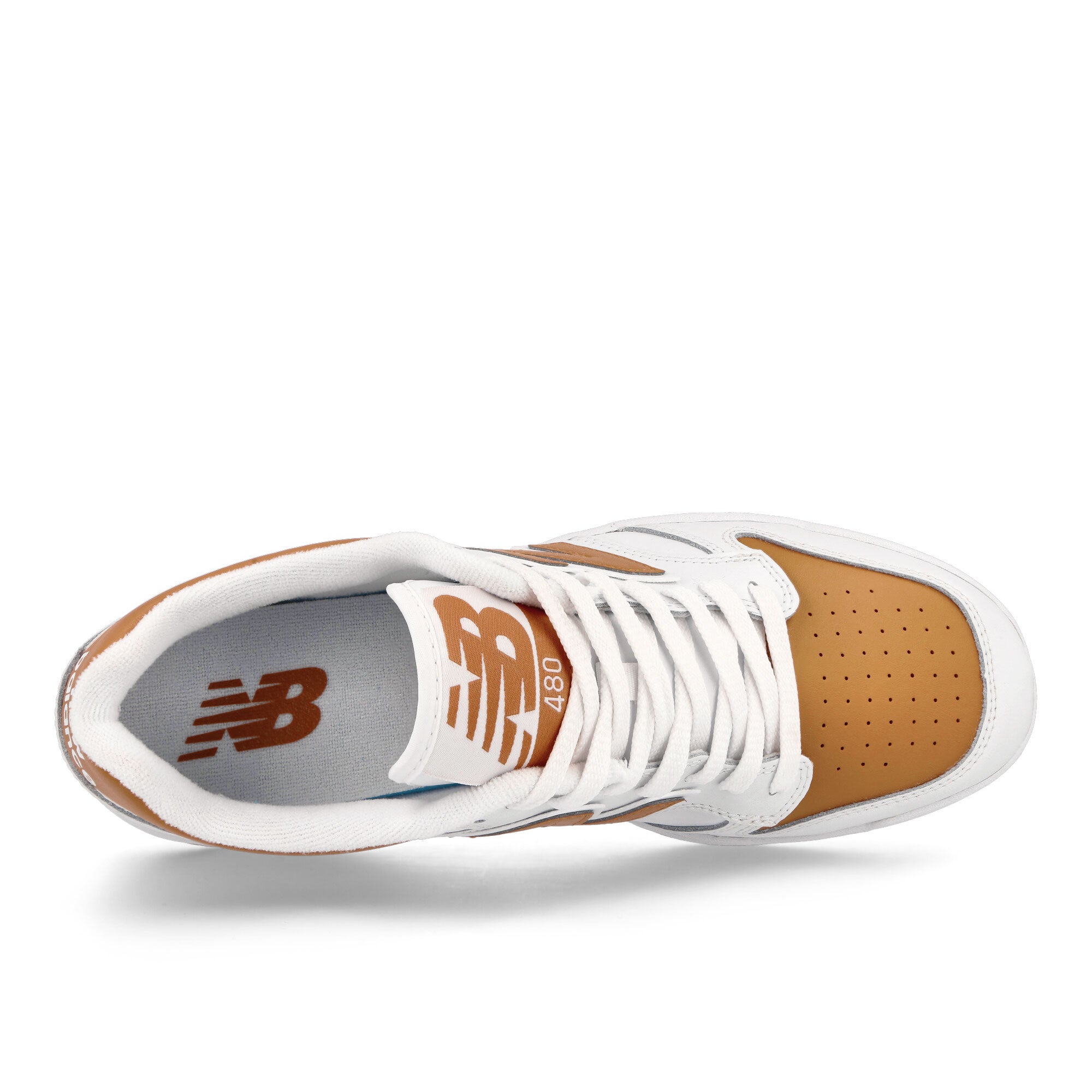 New Balance BB480LMO White-Madras Orange Sneakers Detailfoto | Overkill