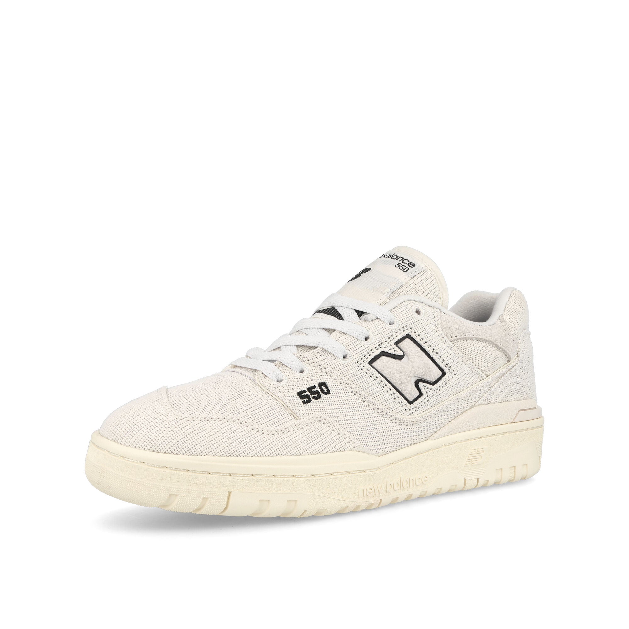 New Balance BB550MDA Sea Salt-Black Sneakers Close Up | Overkill