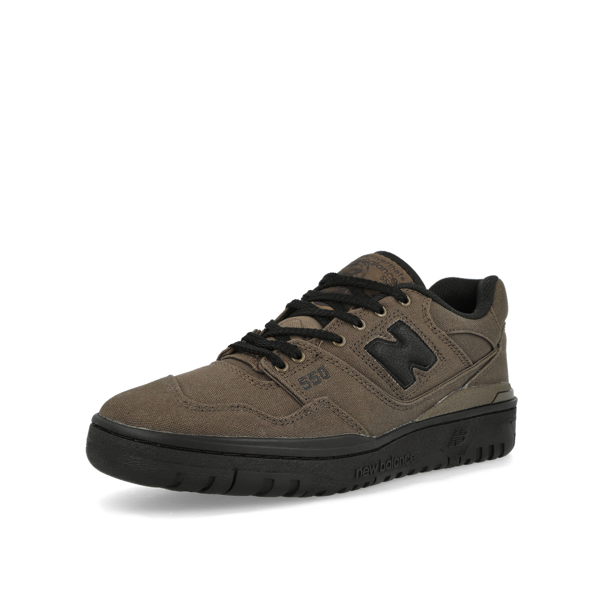 New Balance thisisneverthat x New Balance BB550TN Brown Black Low Top Sneakers Close Up | Overkill