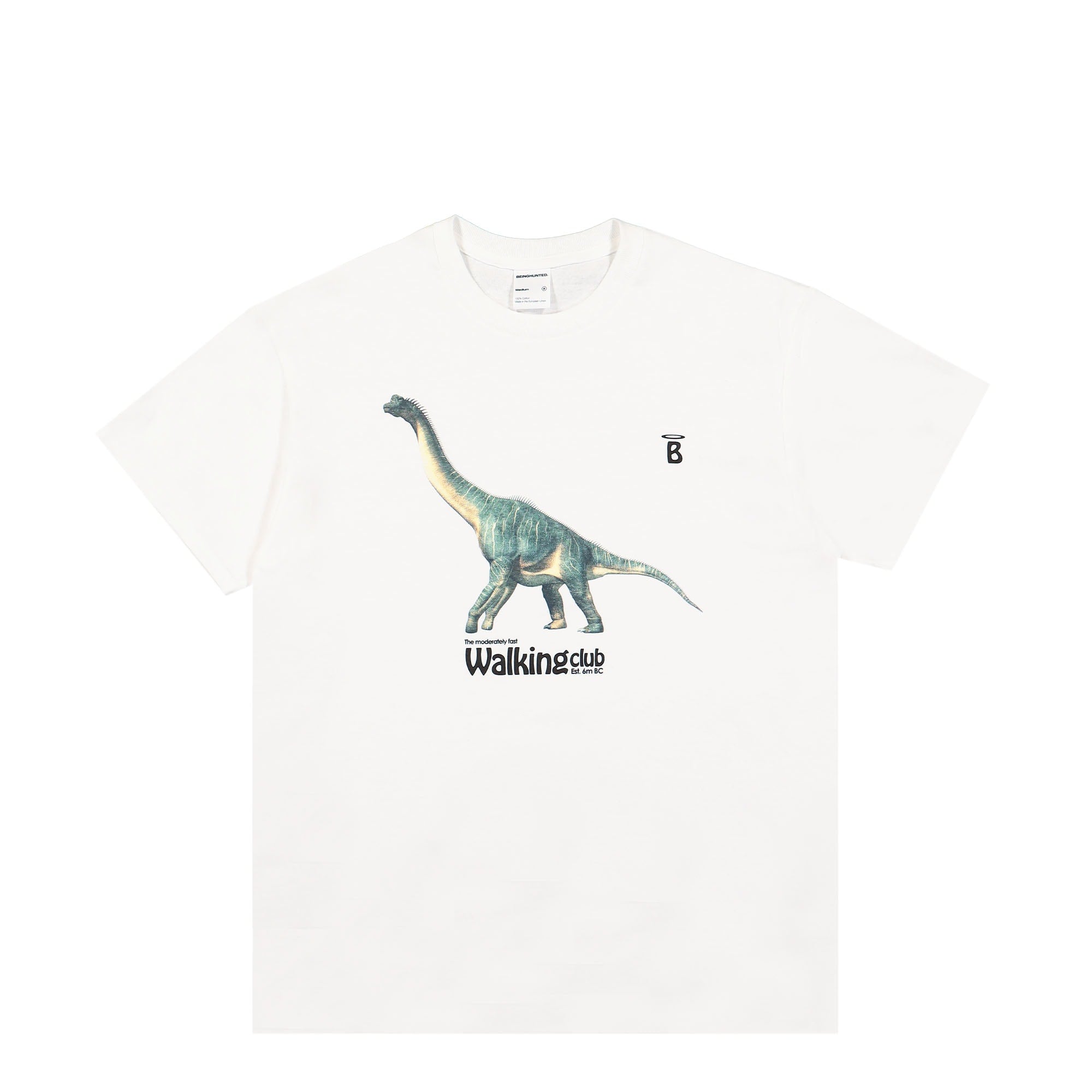 Beinghunted The Walking Club Dino T-Shirt White T-Shirts BGHD-T-0086 / White | Overkill