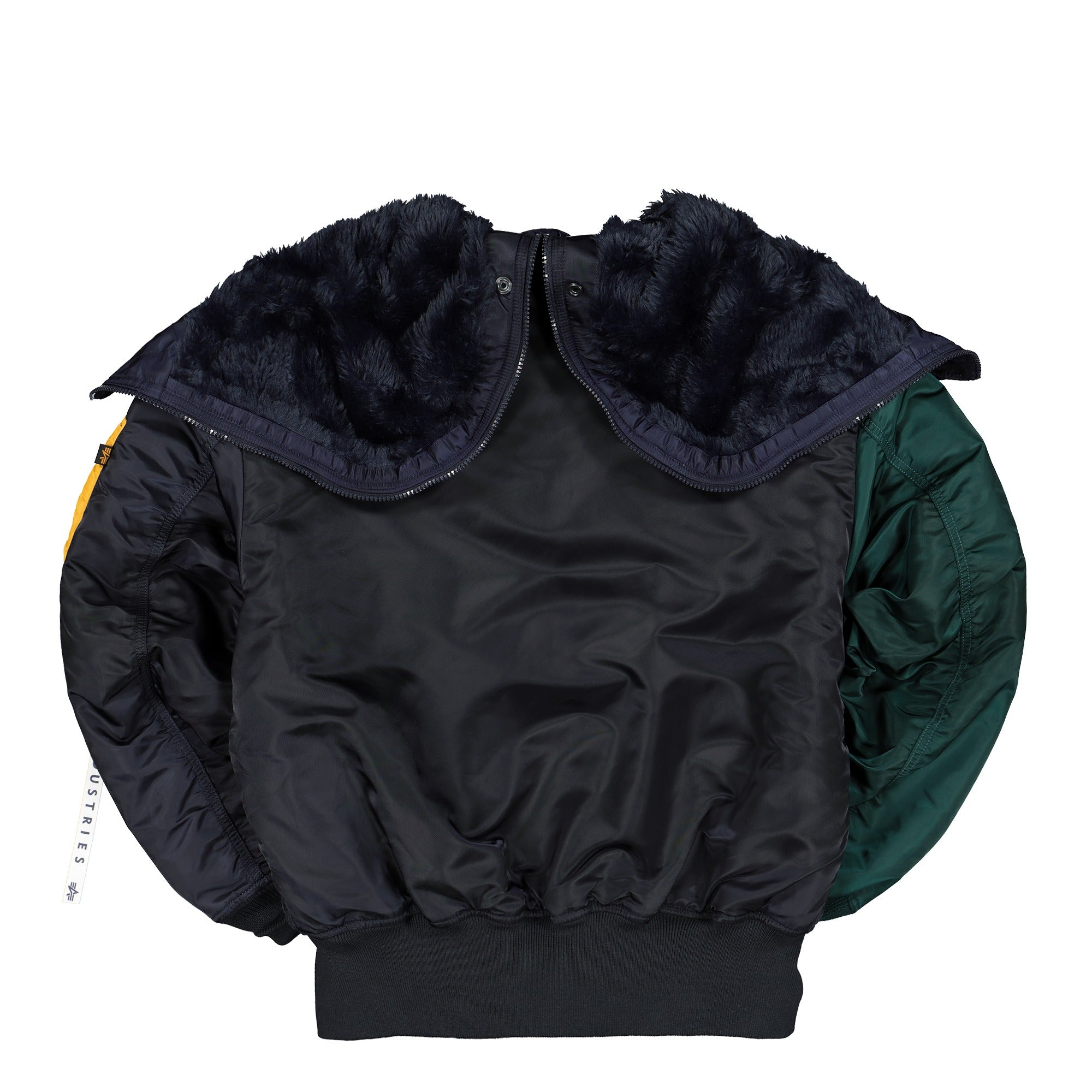 Lacoste Alpha Industries x Lacoste Colourblock Bomber Graphite / Marine / Sombre / Hetre Bomber & Varsity Jackets Material | Overkill