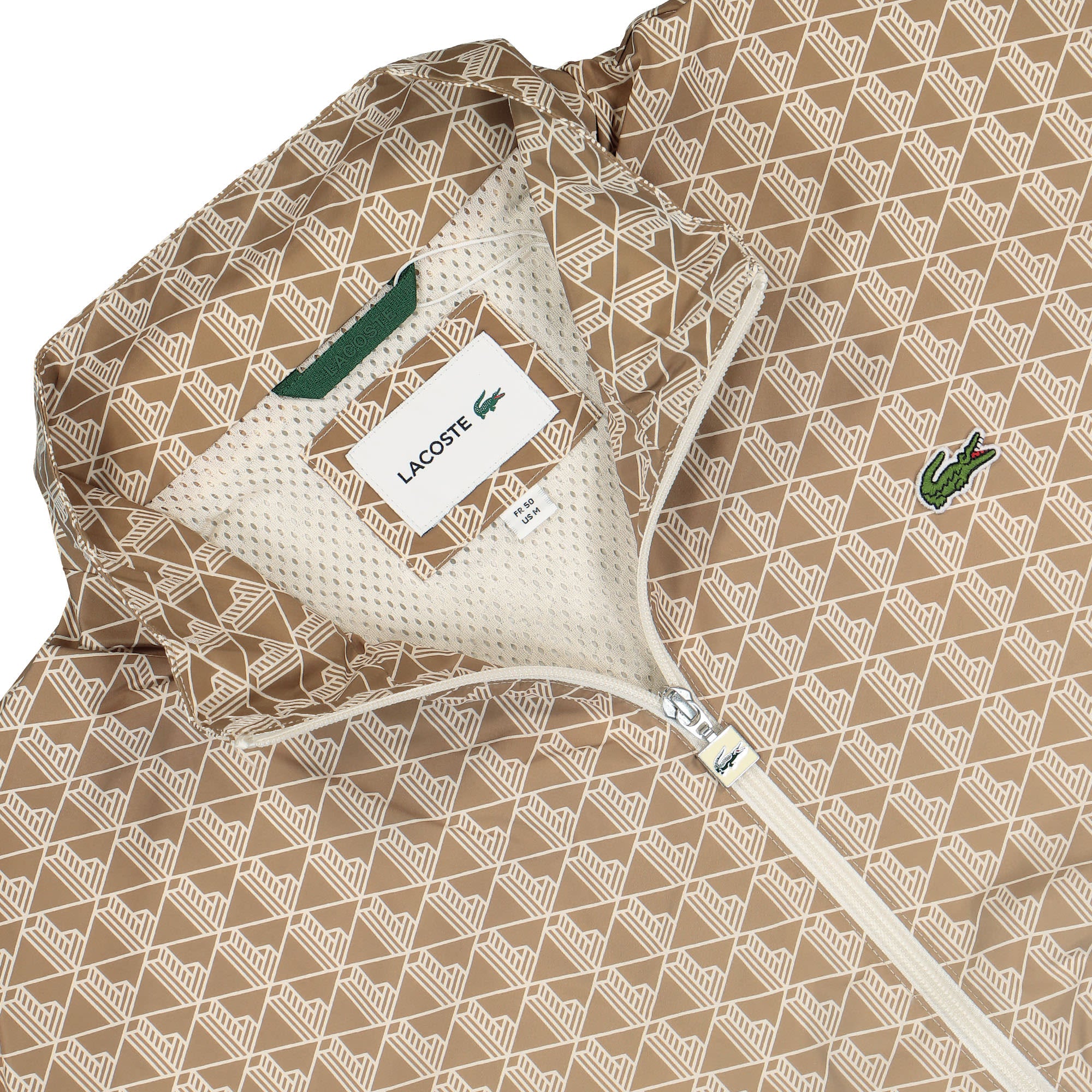Lacoste Paris Monogram Blouson Cookie / Sawdust Track Jackets Close-up | Overkill