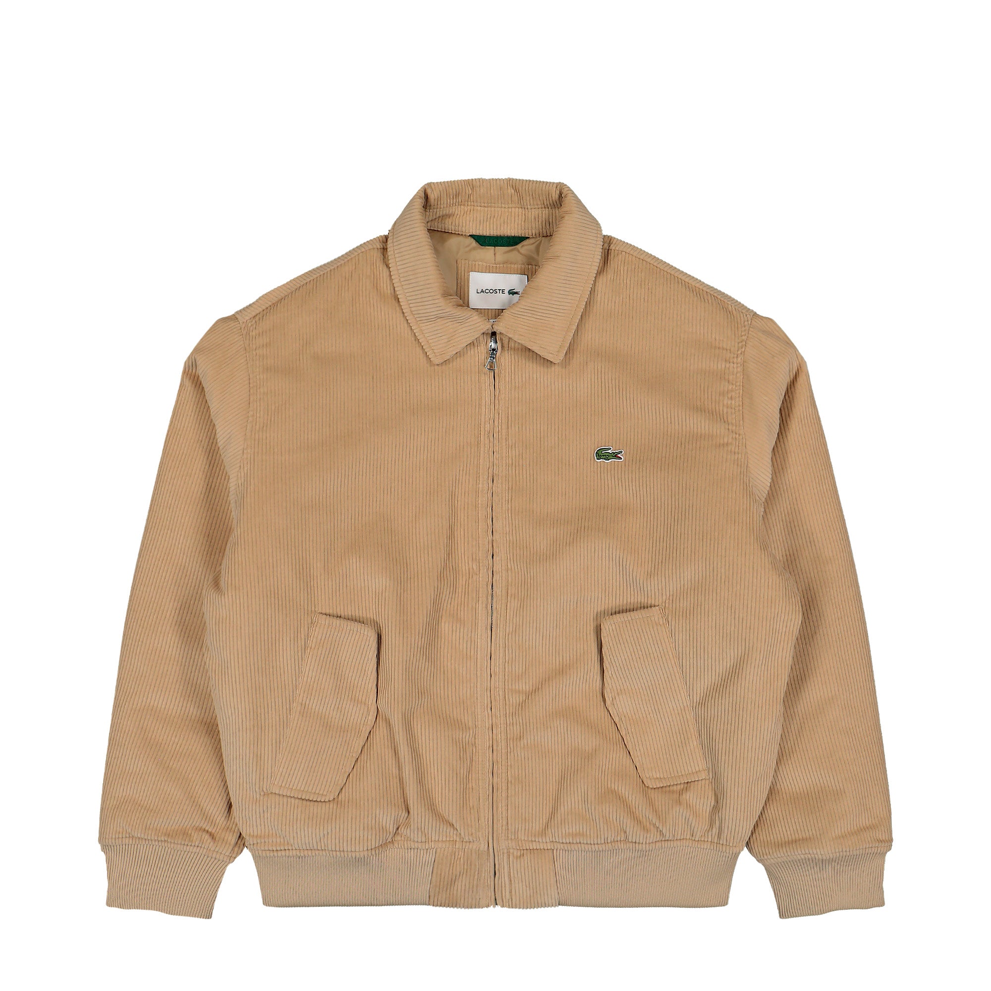 Lacoste Lined Corduroy Bomber Jacket Beige Bomber Jacket BH2994-00 02S | Overkill