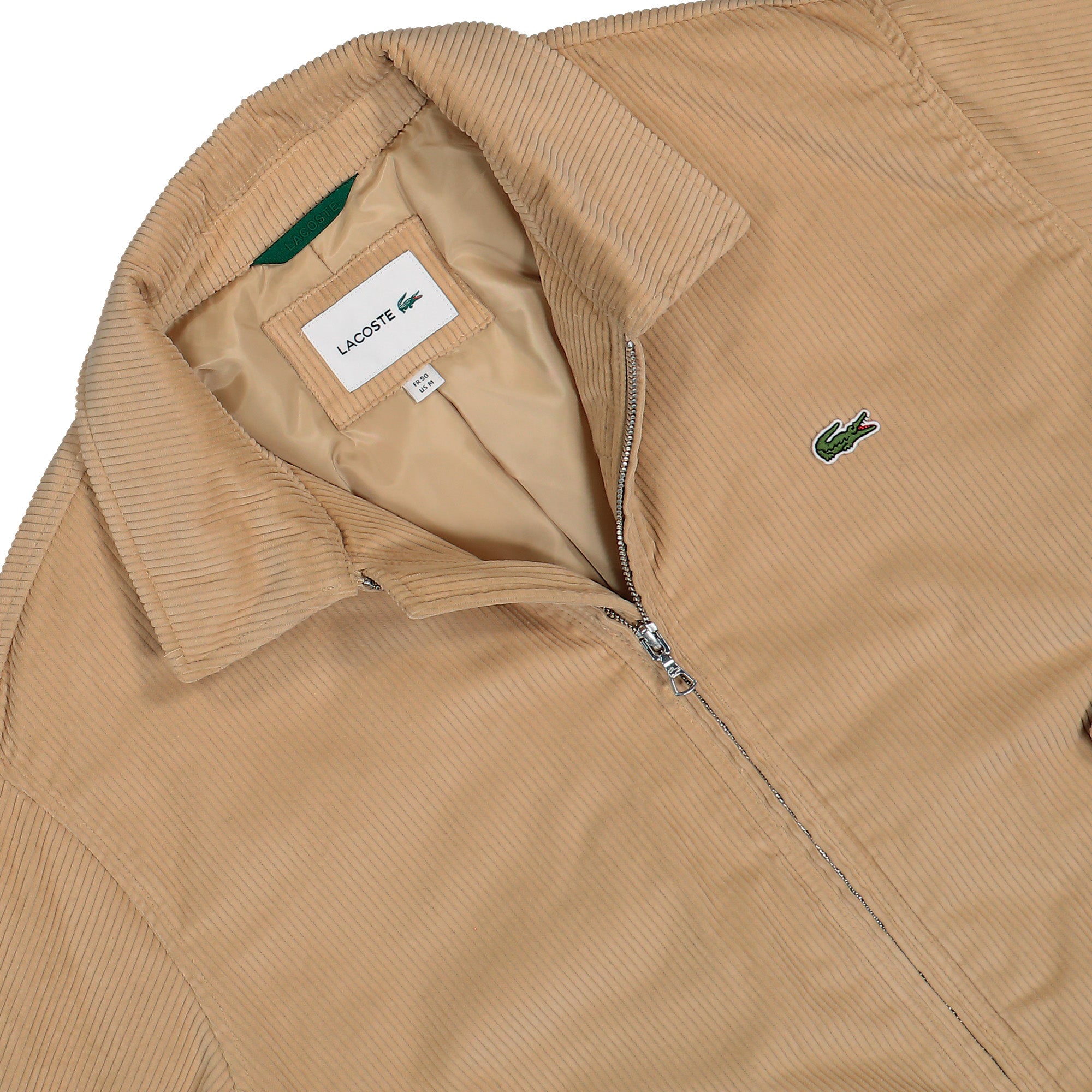 Lacoste Lined Corduroy Bomber Jacket Beige Bomber Jacket BH2994-00 02S Detailfoto | Overkill