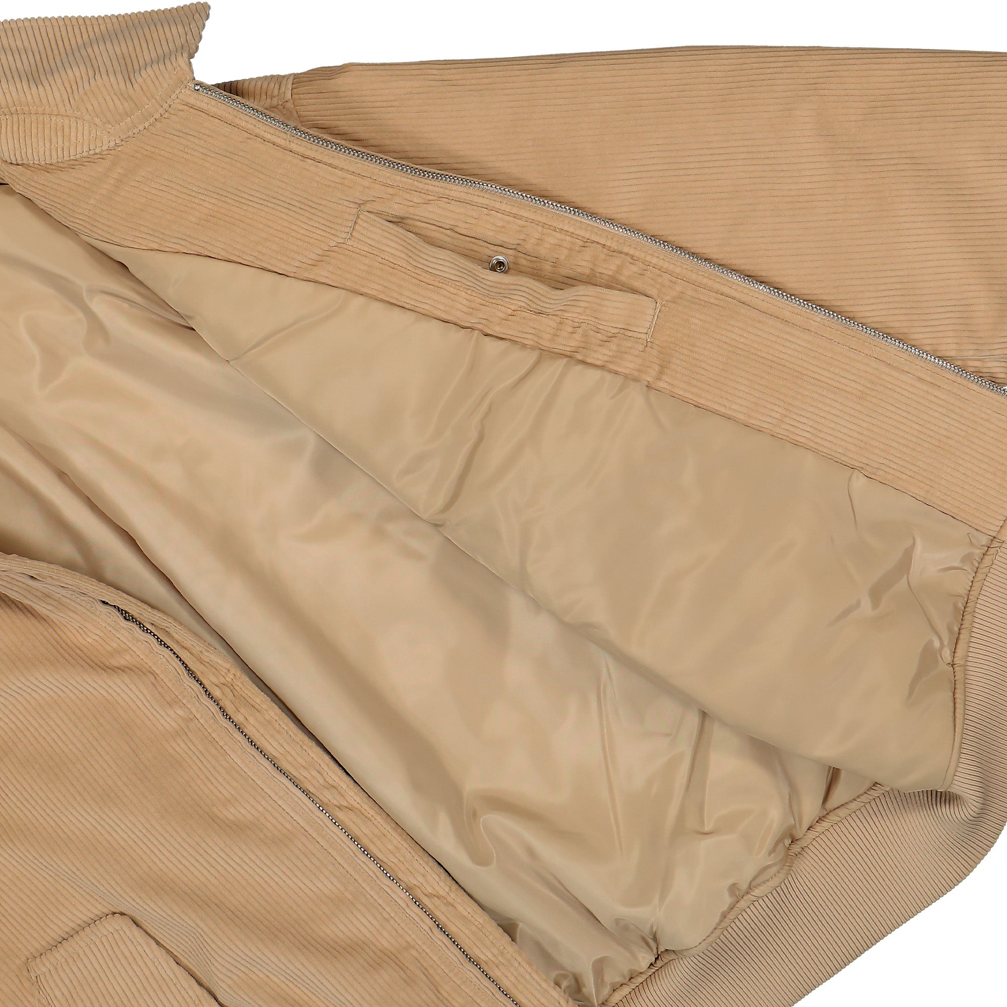 Lacoste Lined Corduroy Bomber Jacket Beige Bomber Jacket BH2994-00 02S Detail View 2 | Overkill