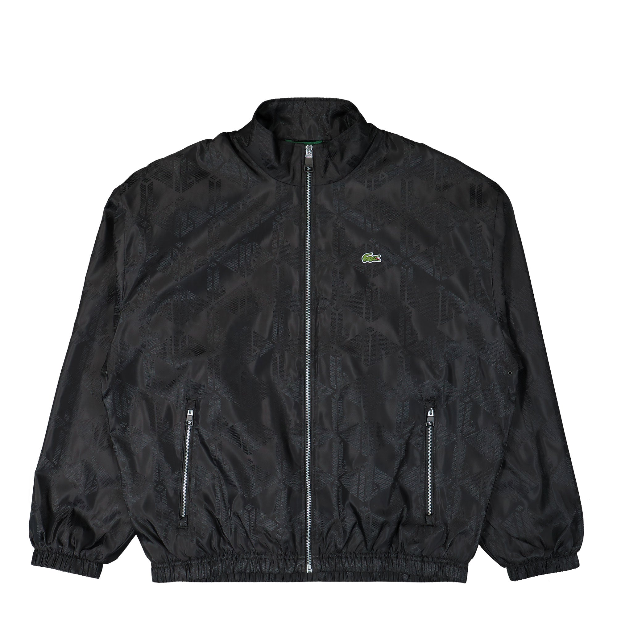 Lacoste Monogram Tracksuit Jacket Black Track Jackets BH4001-00 031 | Overkill