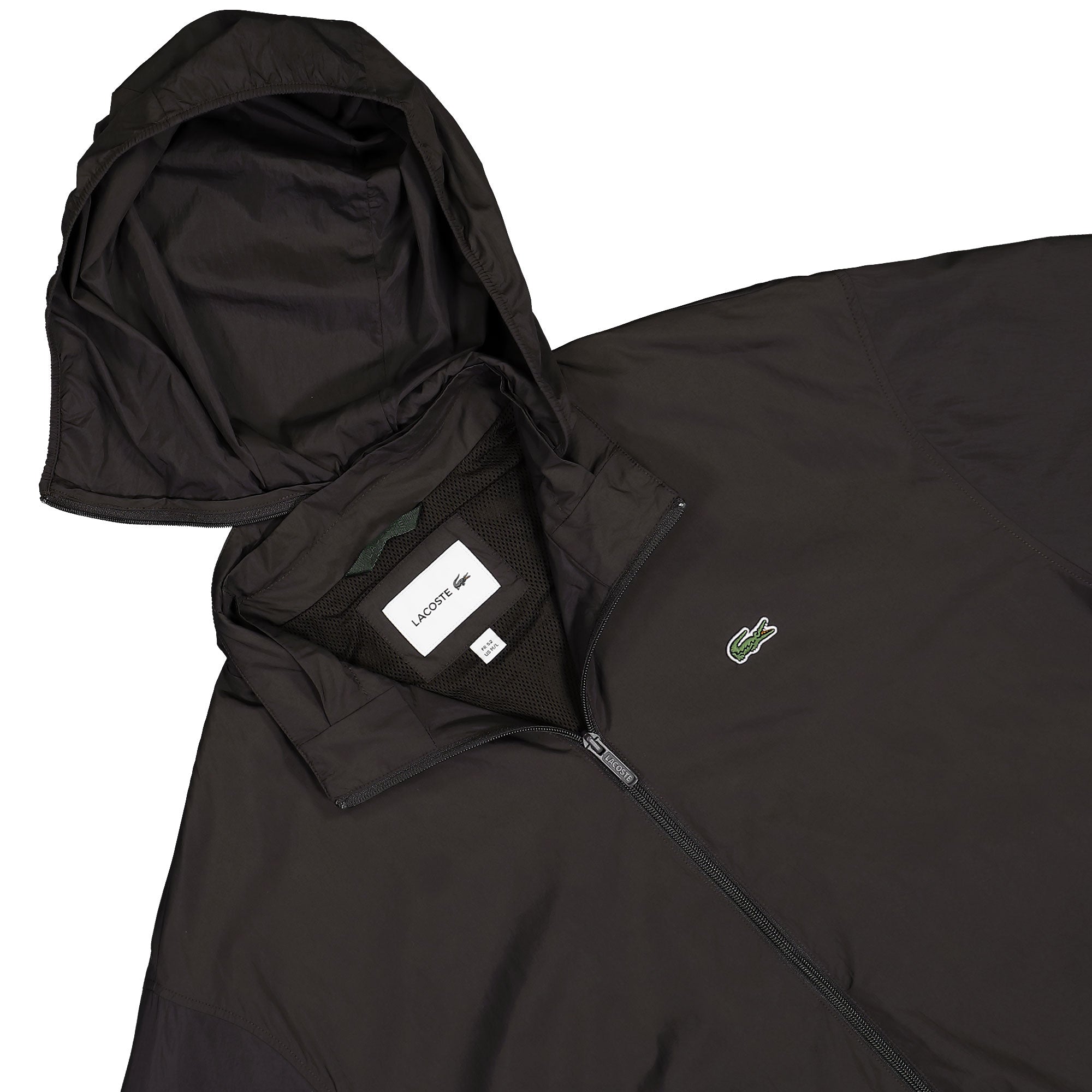 Lacoste Water-Repellent Hooded Track Jacket Marron / SKB Track Jackets BH8901-00 SKB Detail View 1 | Overkill