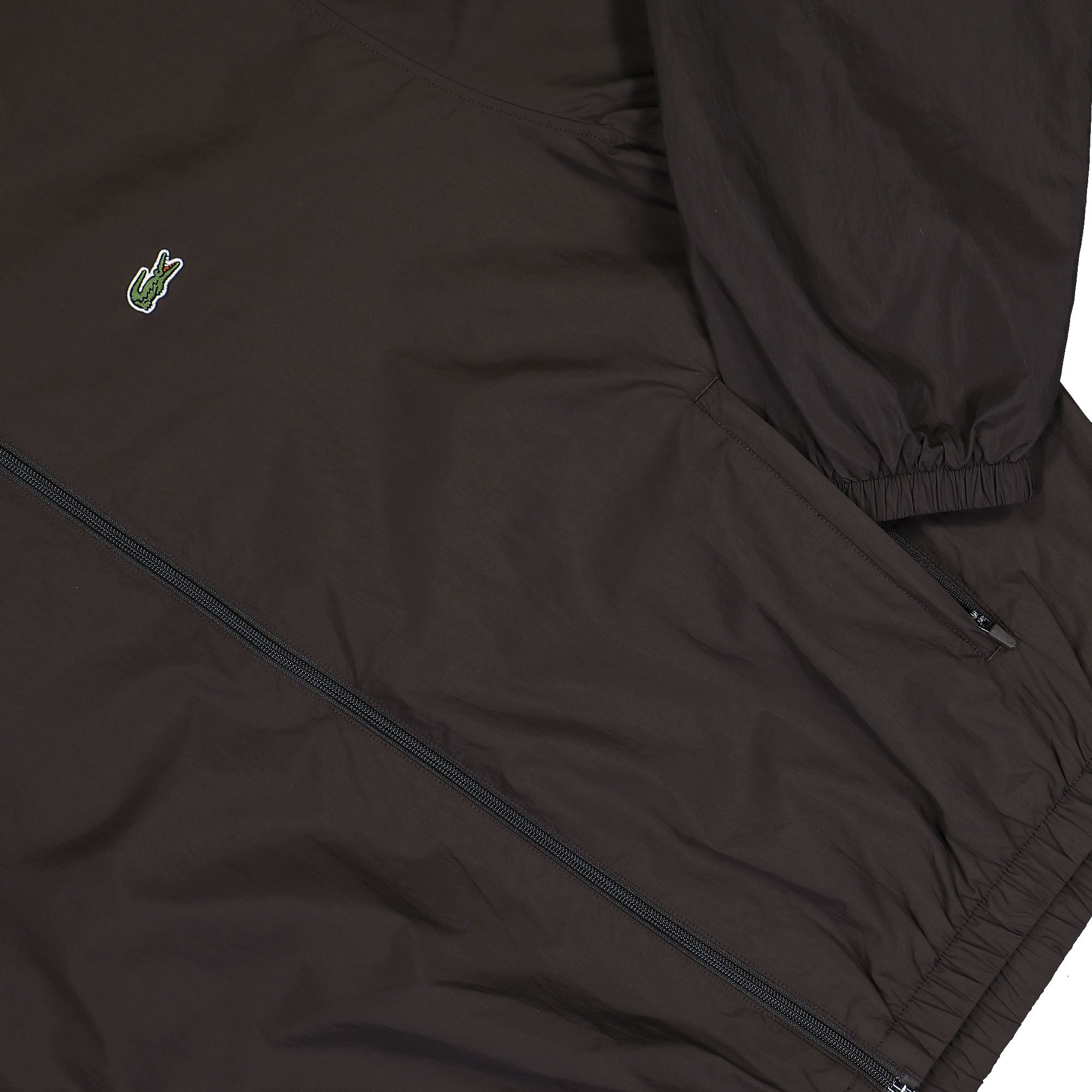 Lacoste Water-Repellent Hooded Track Jacket Marron / SKB Track Jackets BH8901-00 SKB Detail View 2 | Overkill