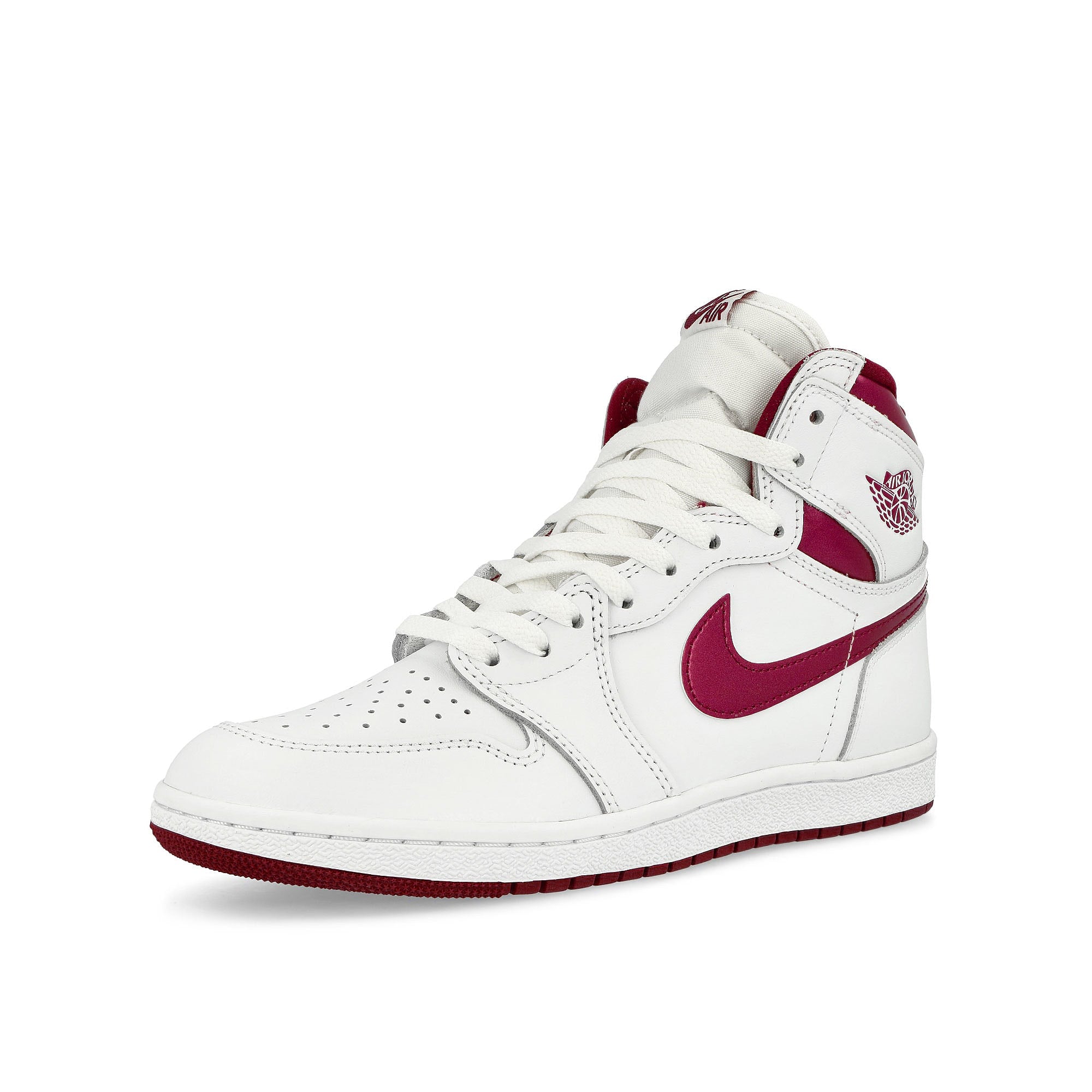 Jordan Air Jordan 1 High 85 White / Team Red - White High Top Sneakers Close Up | Overkill
